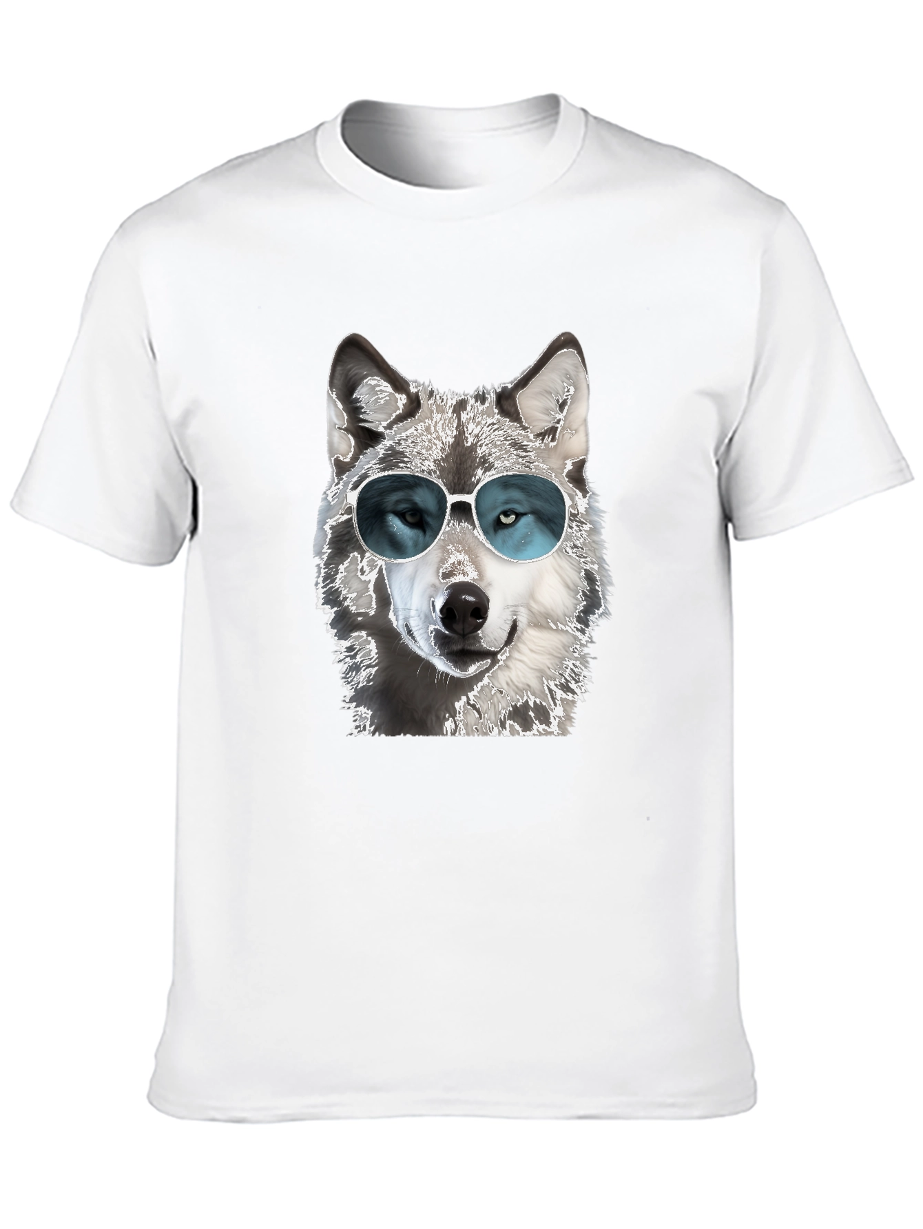 Cool Wolf T-Shirt - Sunglasses Graphic Tee