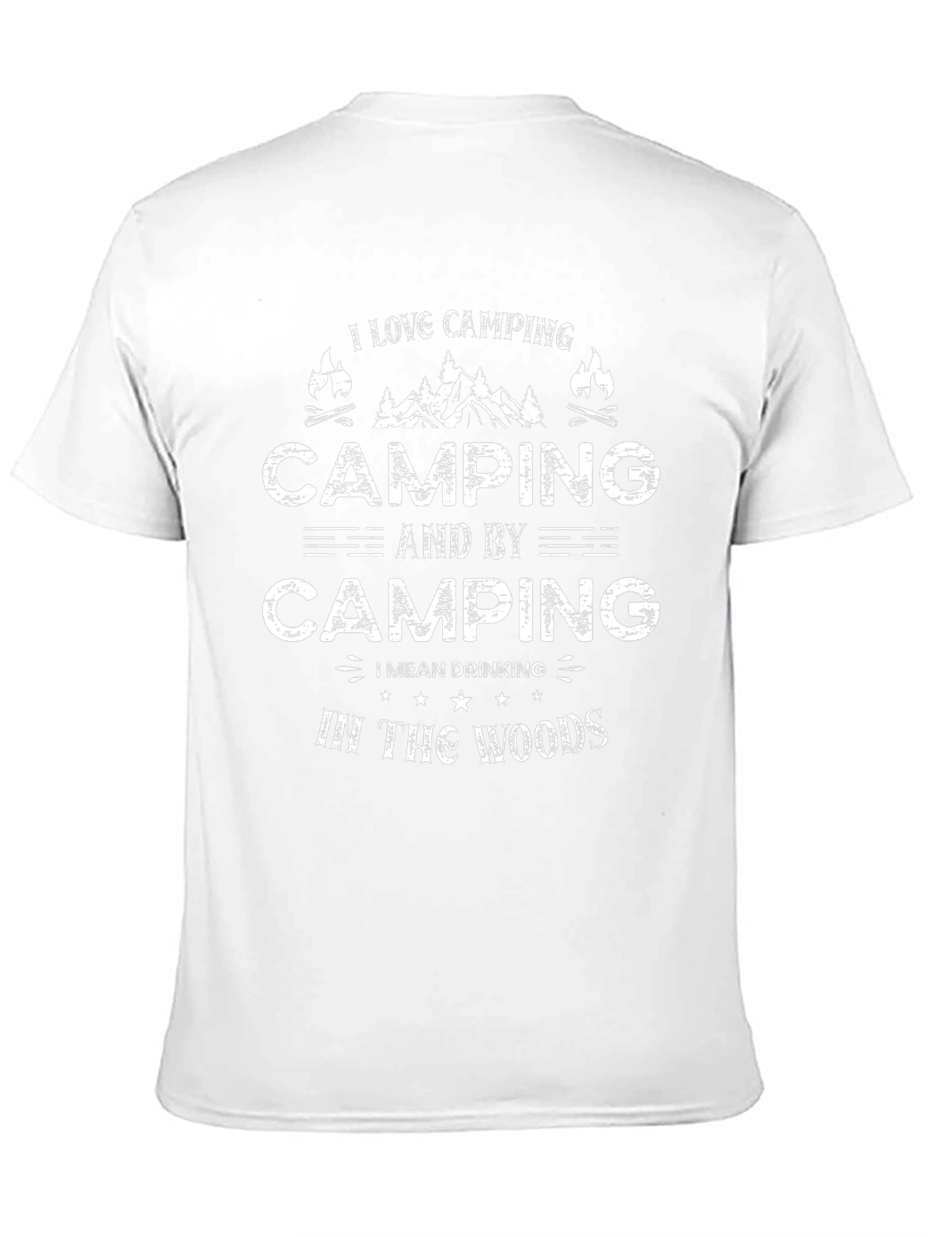 Camping Drinking in the Woods Graphic Tee
