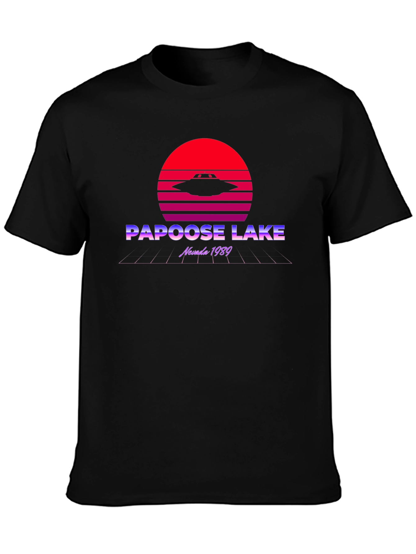 Papoose Lake UFO T-Shirt - Retro Nevada 1989
