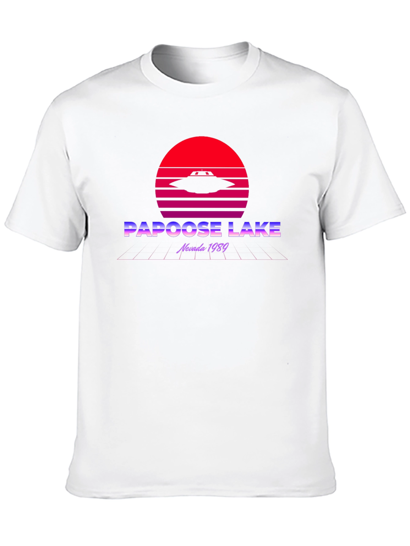 Papoose Lake UFO T-Shirt - Retro Nevada 1989