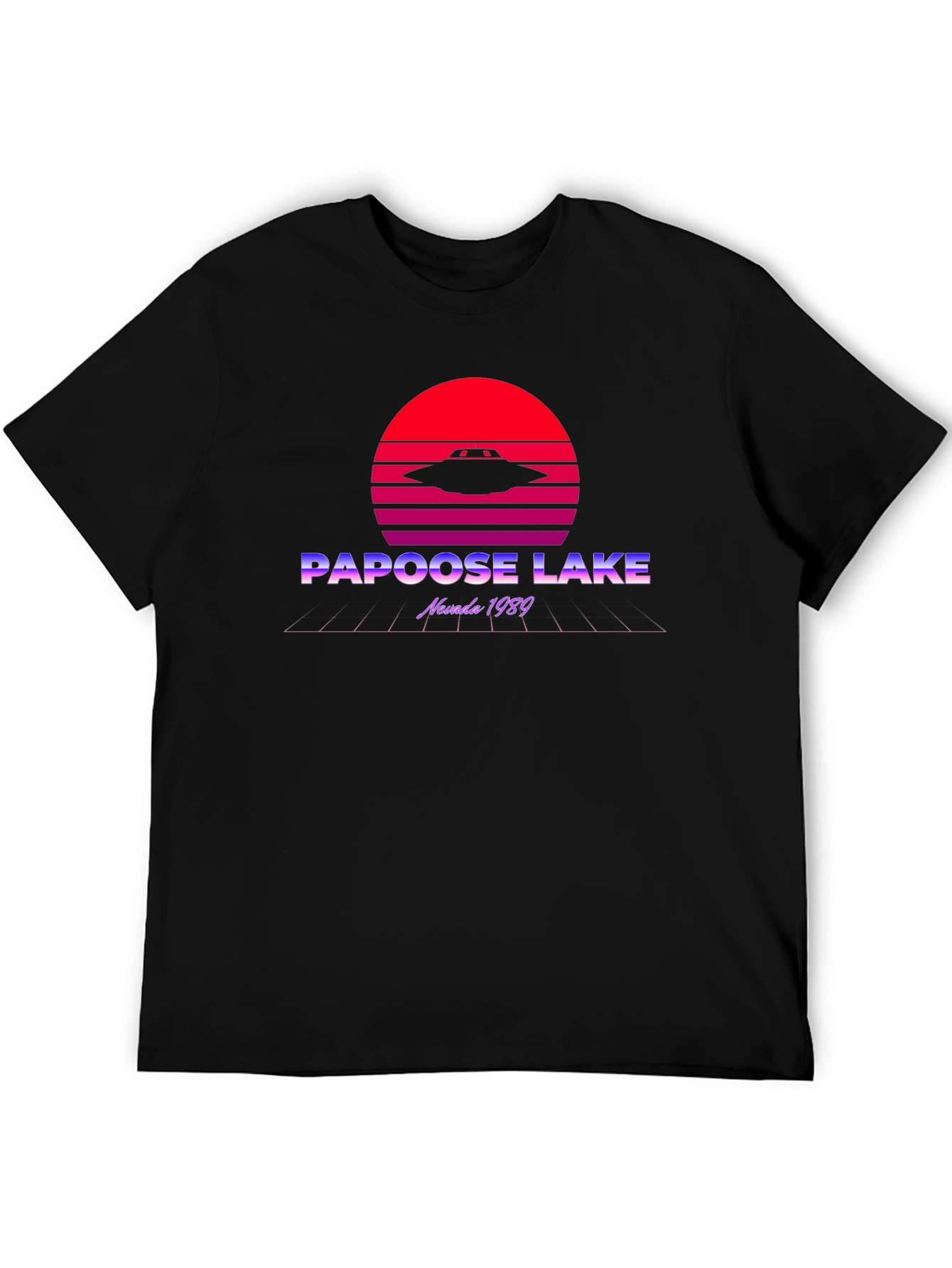 Papoose Lake UFO T-Shirt - Retro Nevada 1989