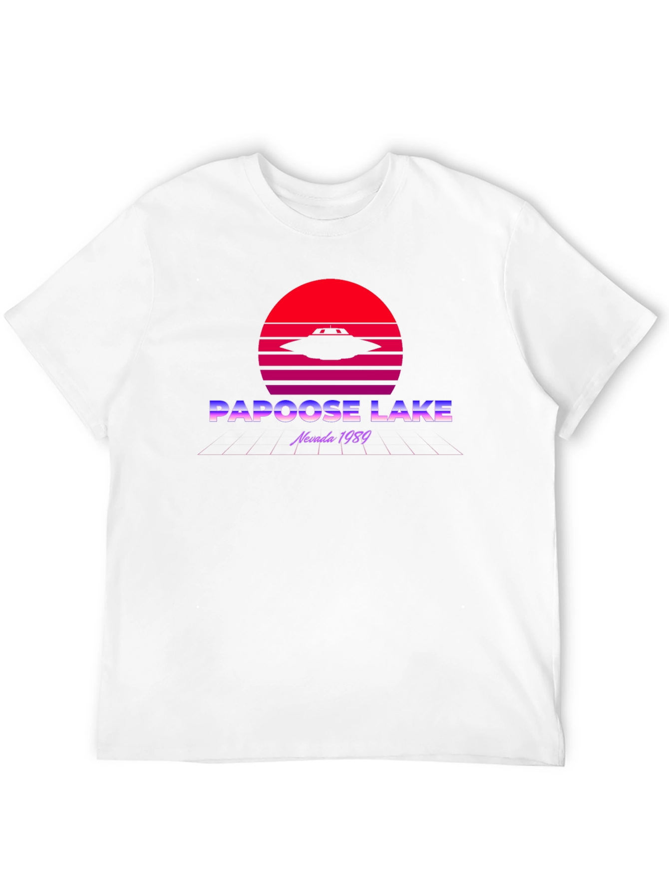 Papoose Lake UFO T-Shirt - Retro Nevada 1989