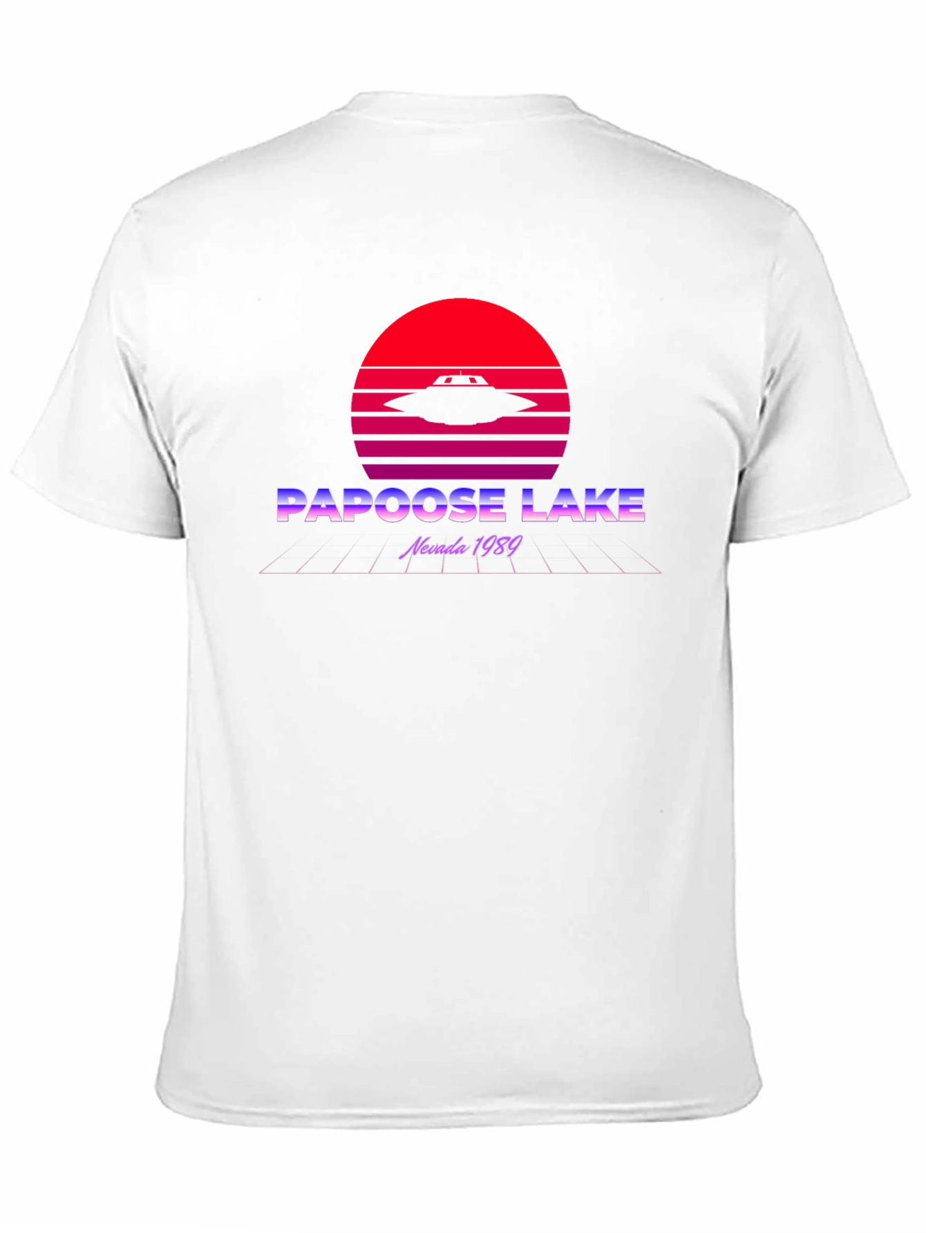 Papoose Lake UFO T-Shirt - Retro Nevada 1989