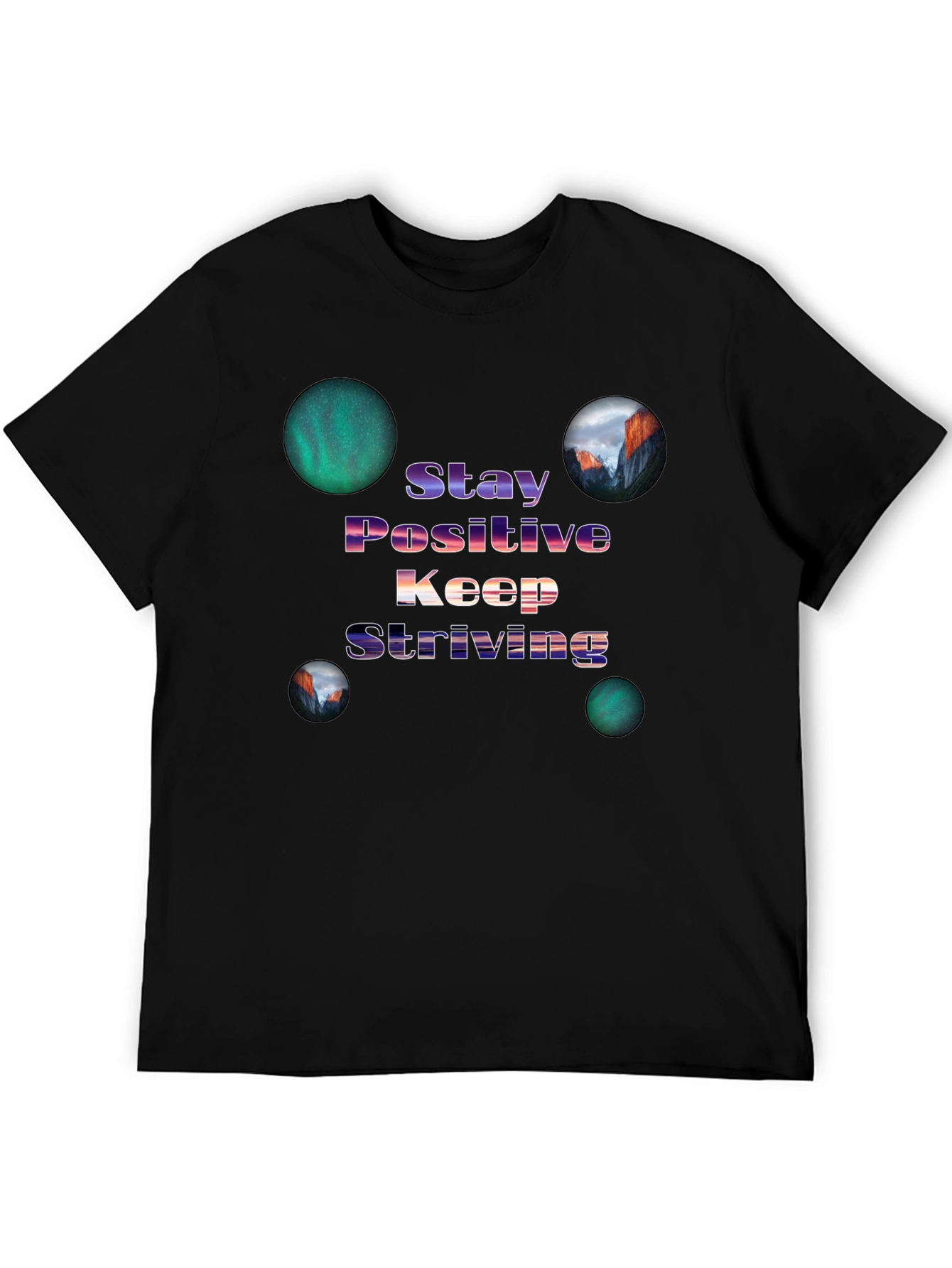 Stay Positive Graphic Tee - Inspiring Design