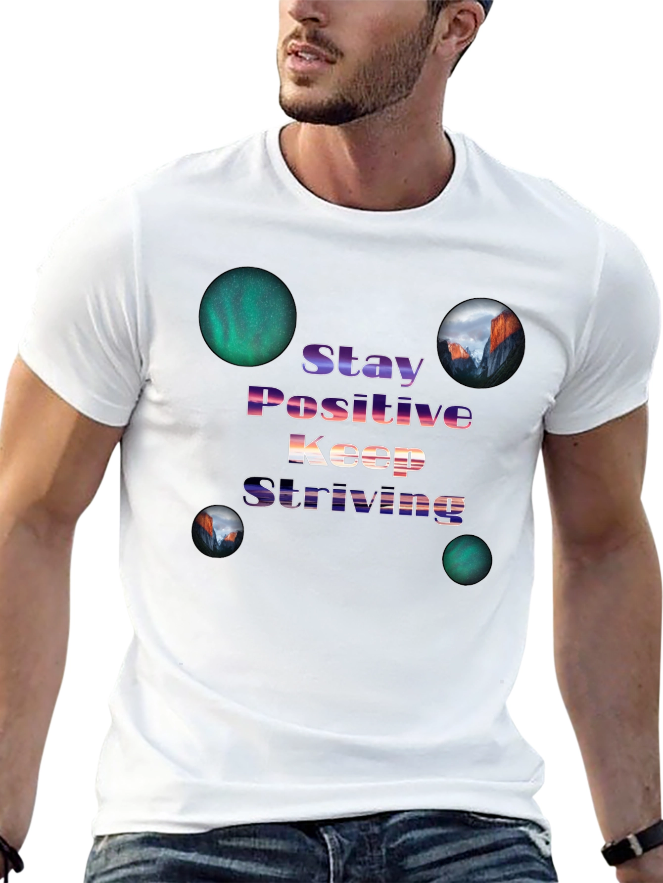 Stay Positive Graphic Tee - Inspiring Design