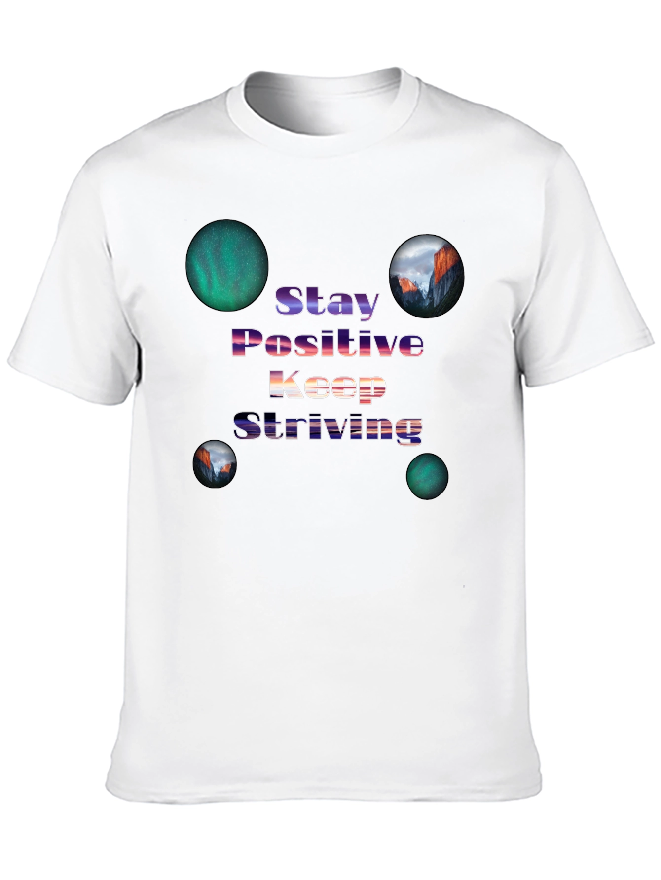 Stay Positive Graphic Tee - Inspiring Design