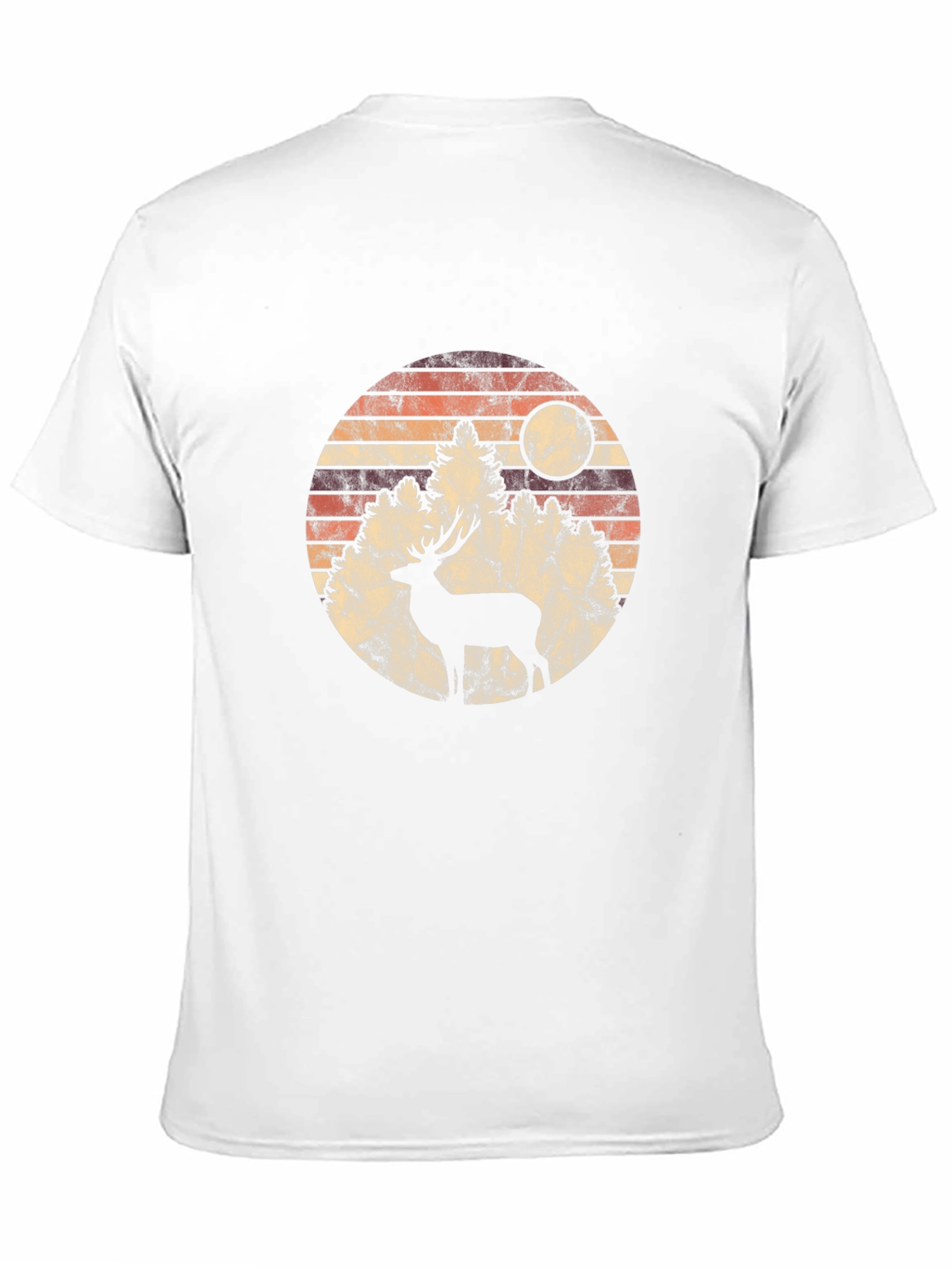 Retro Deer Silhouette Graphic Tee