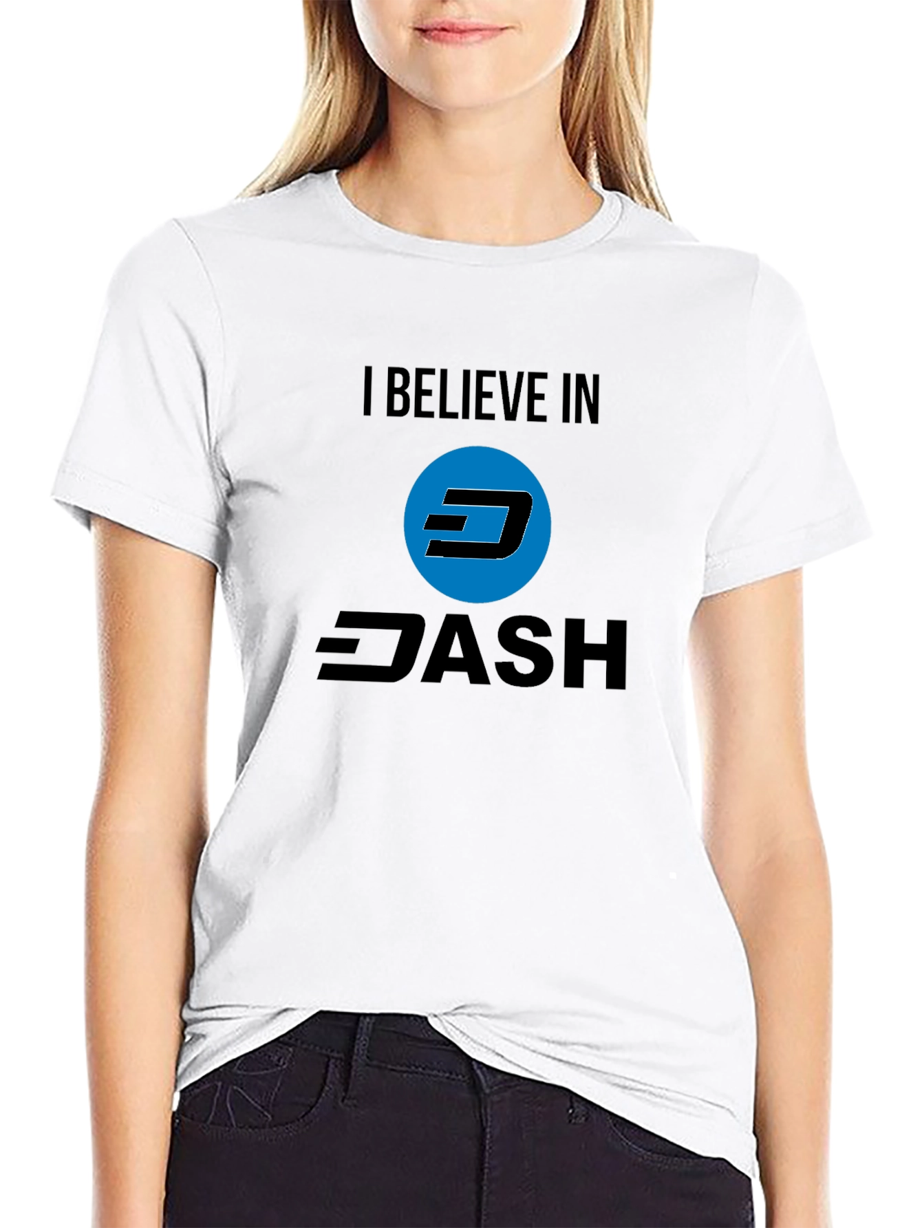 I Believe in Dash Black T-Shirt
