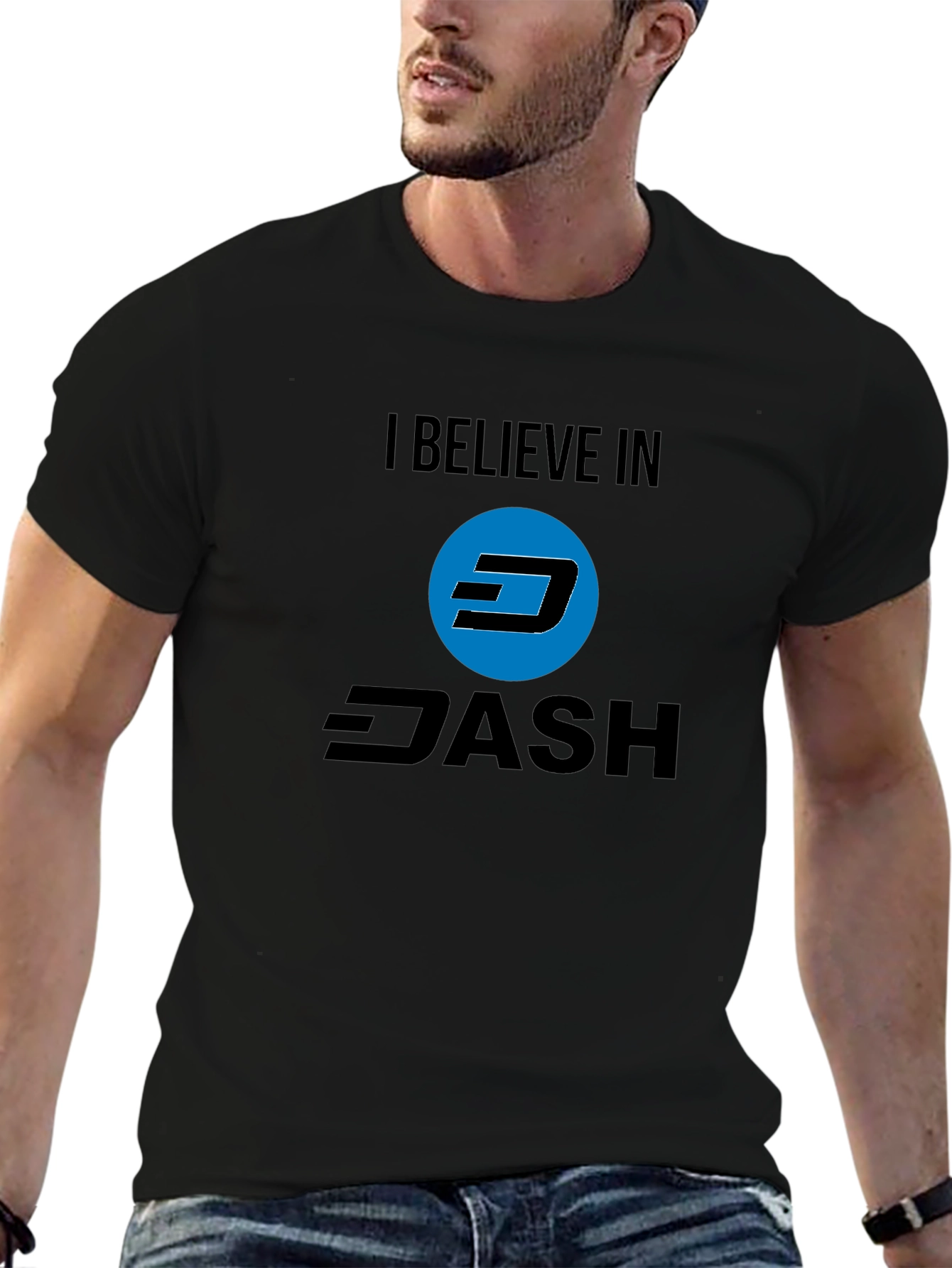 I Believe in Dash Black T-Shirt