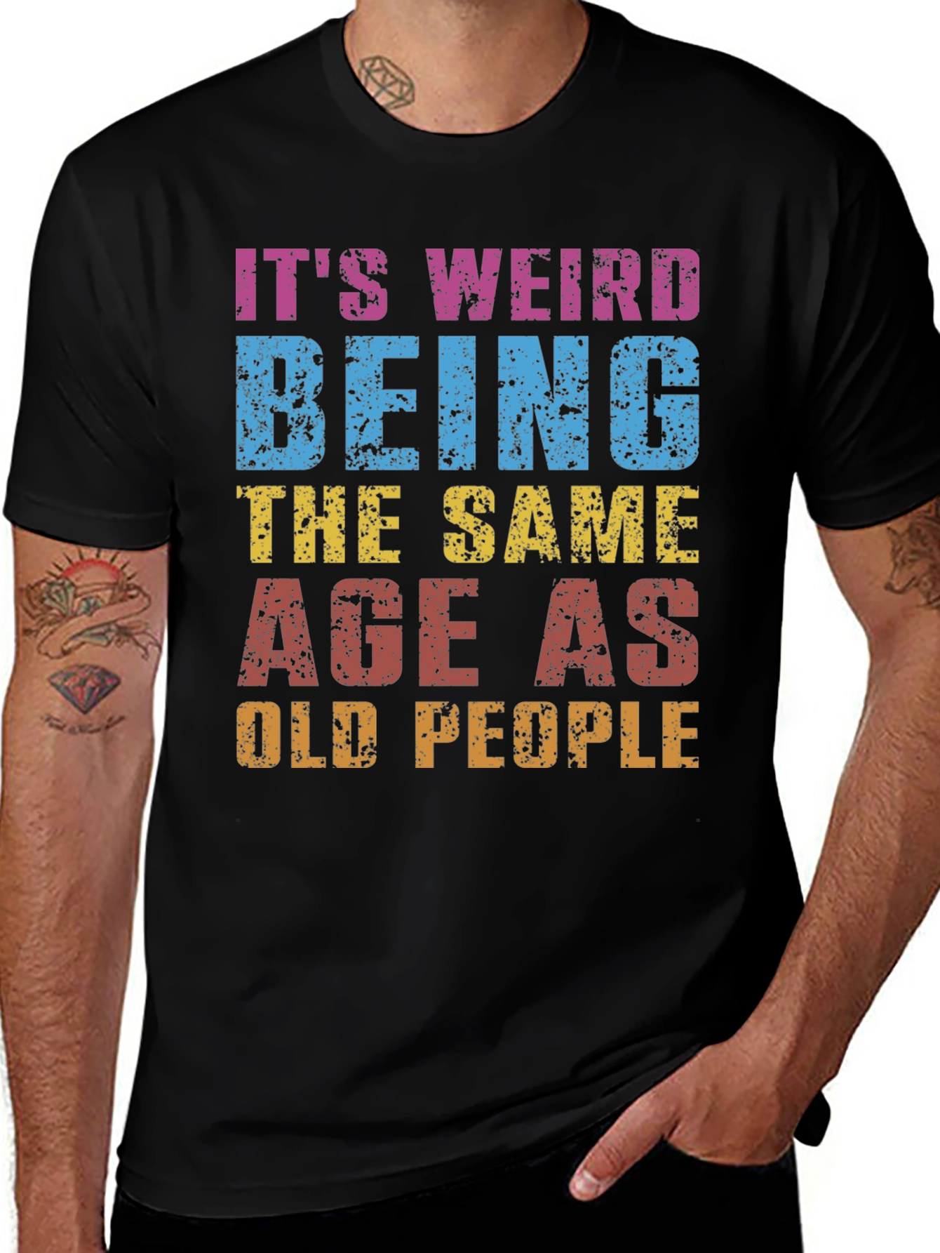 Funny Old People Graphic Tee