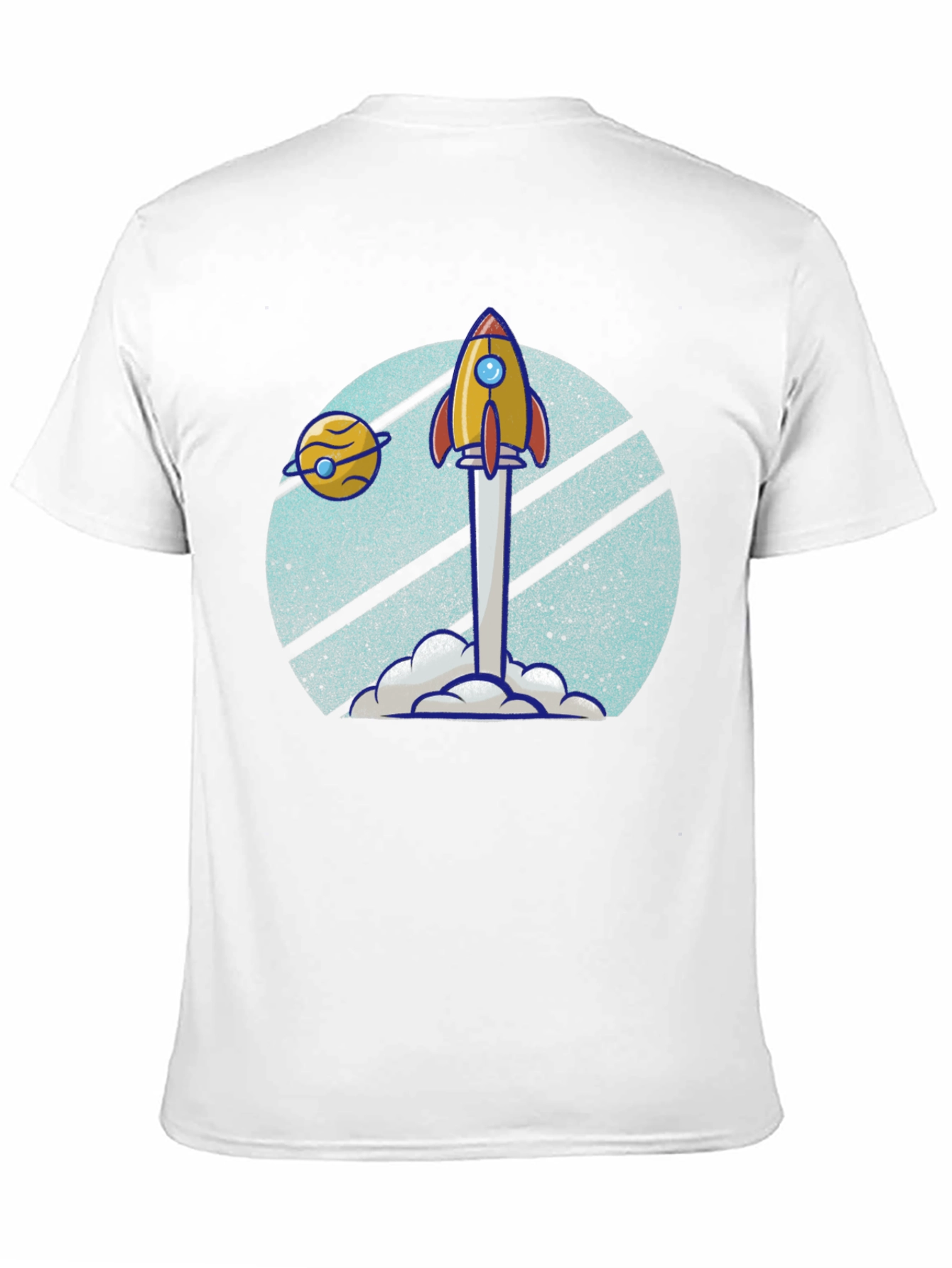 Retro Rocket Launch T-Shirt - Blast Off in Style!