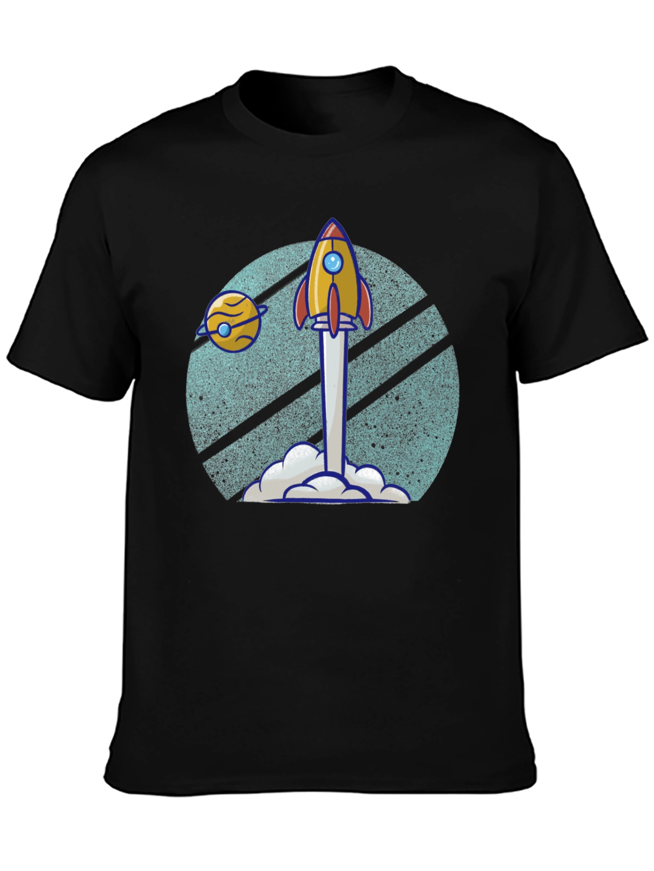 Retro Rocket Launch T-Shirt - Blast Off in Style!