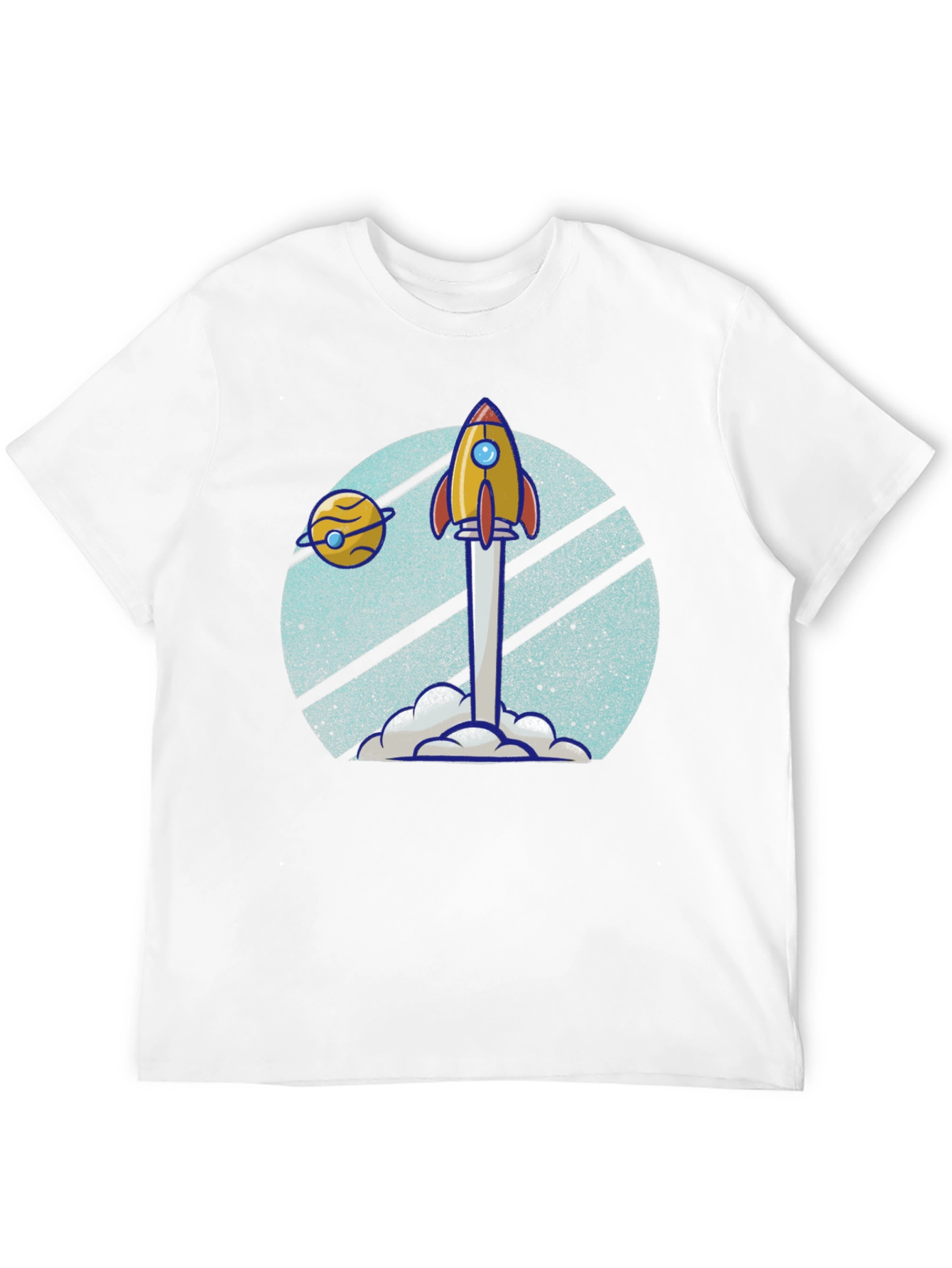Retro Rocket Launch T-Shirt - Blast Off in Style!