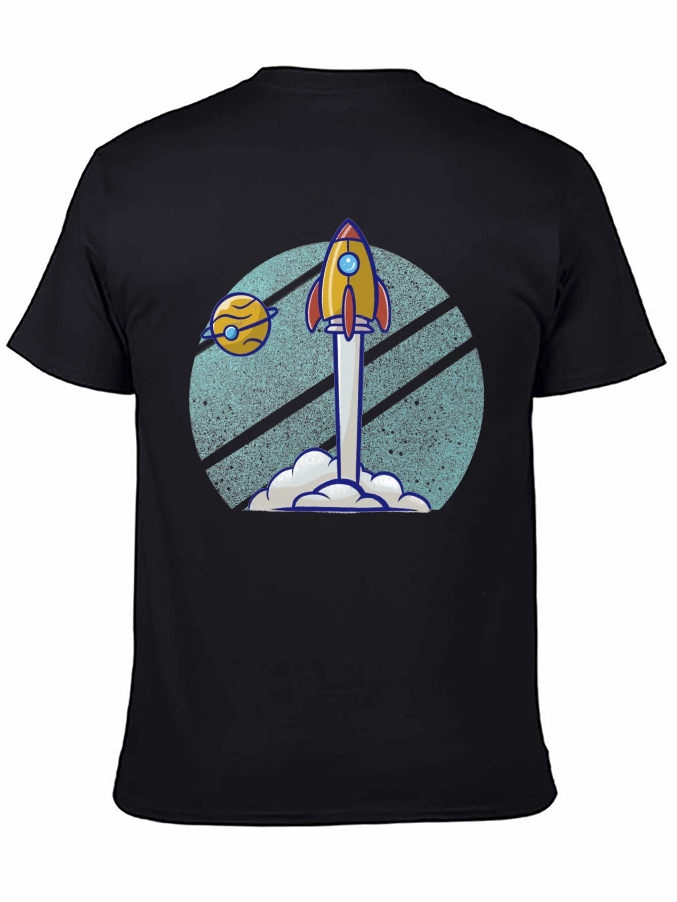 Retro Rocket Launch T-Shirt - Blast Off in Style!