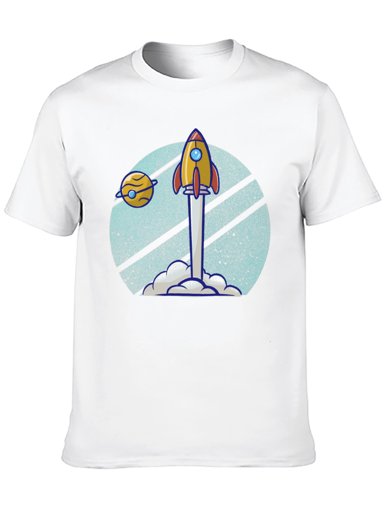 Retro Rocket Launch T-Shirt - Blast Off in Style!
