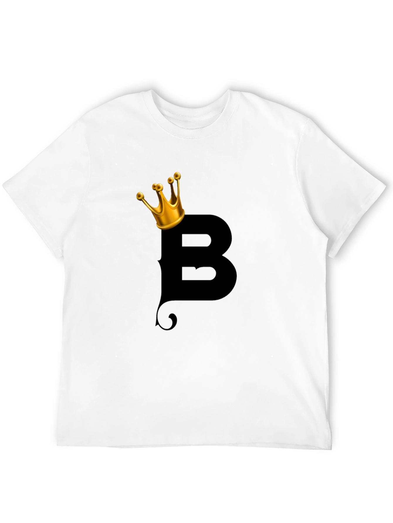 King B Graphic Tee - Black Cotton Blend