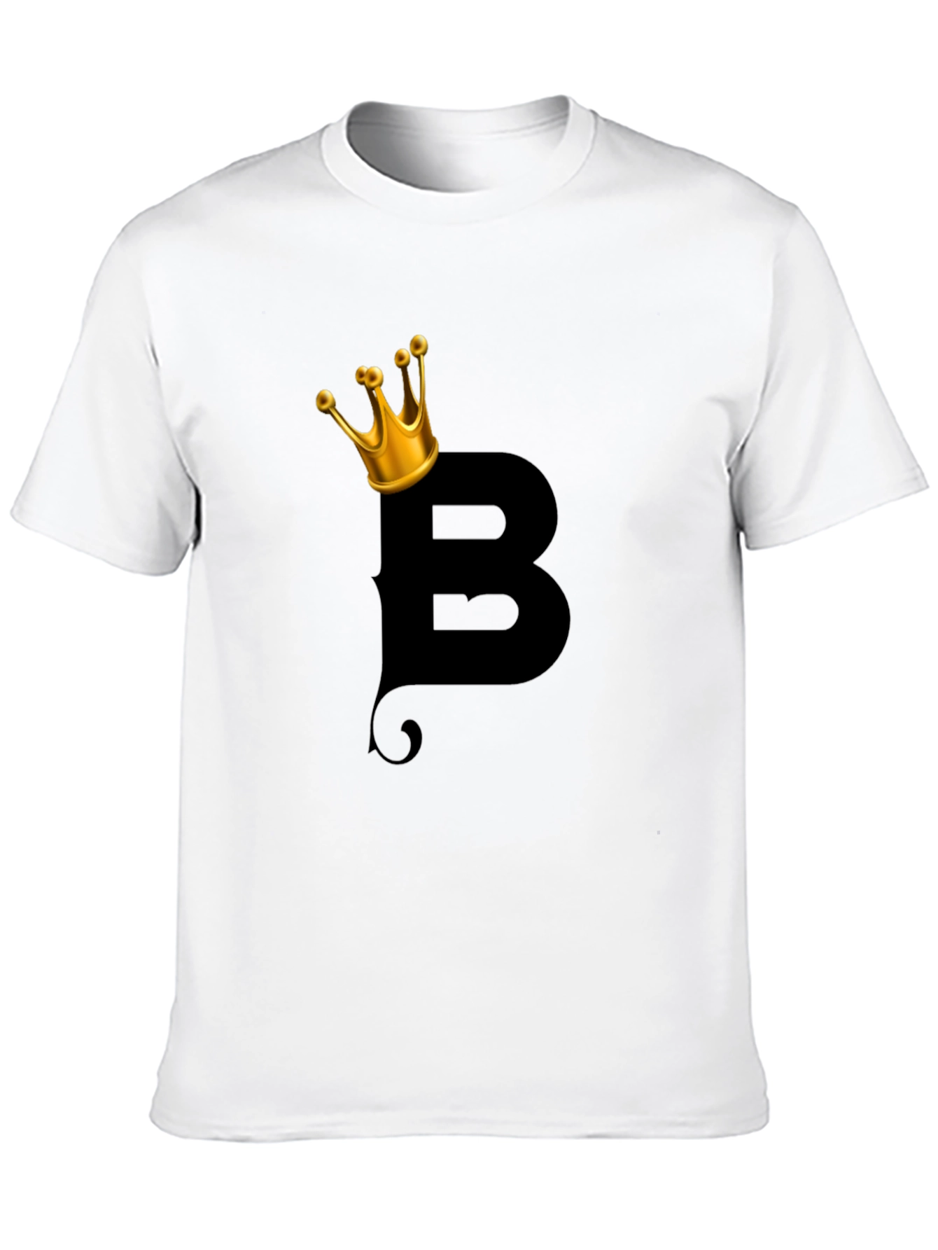 King B Graphic Tee - Black Cotton Blend