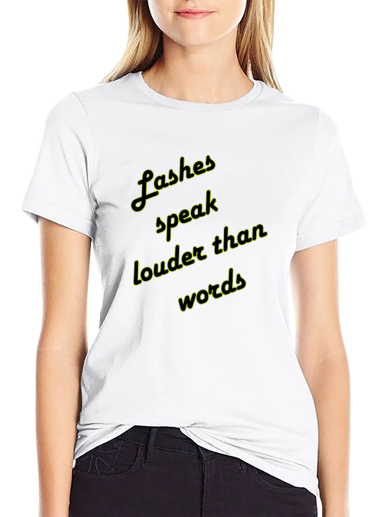 Lashes Speak Louder Graphic T-Shirt