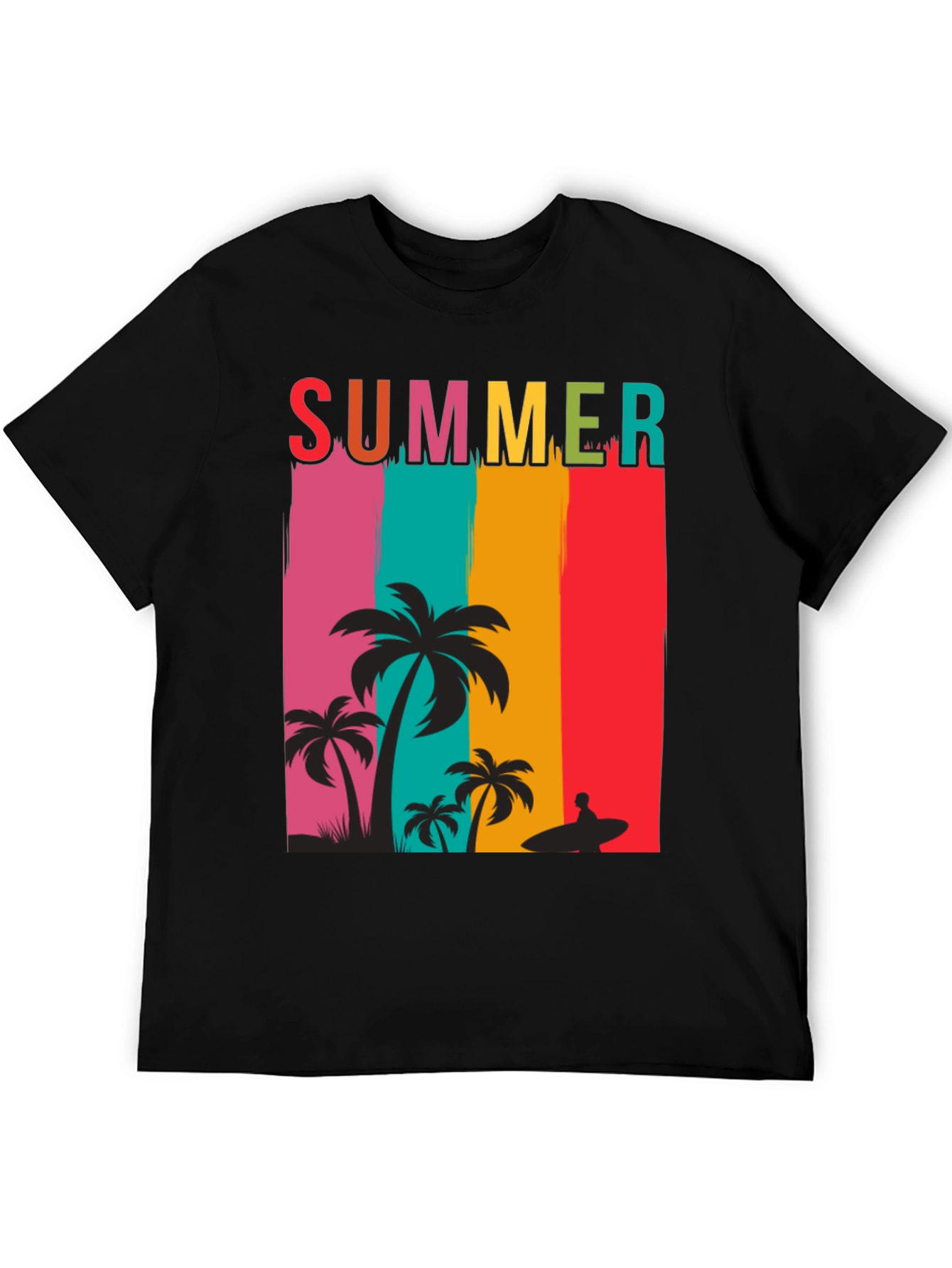 Summer Beach Palm Tree Graphic Tee