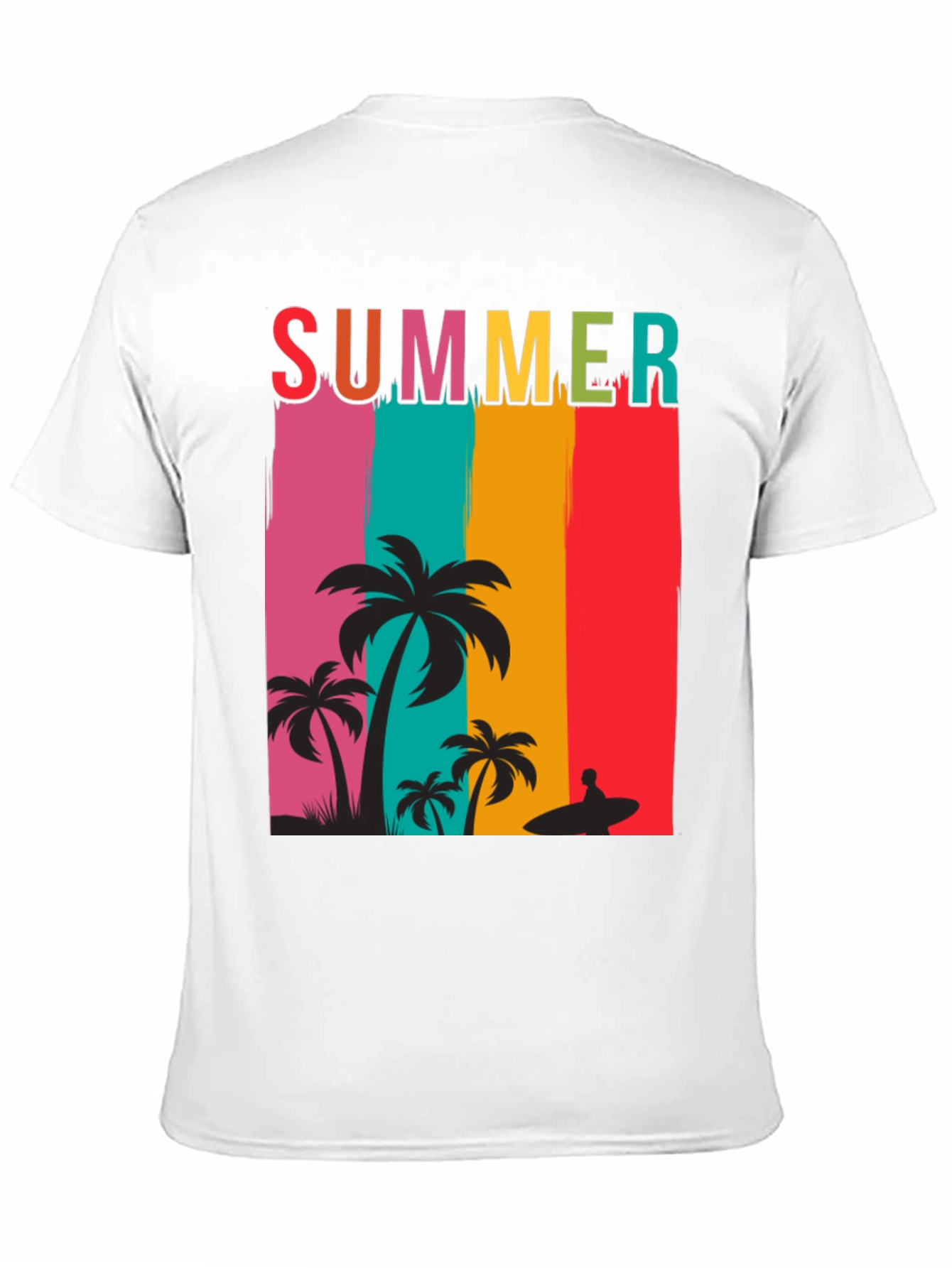 Summer Beach Palm Tree Graphic Tee