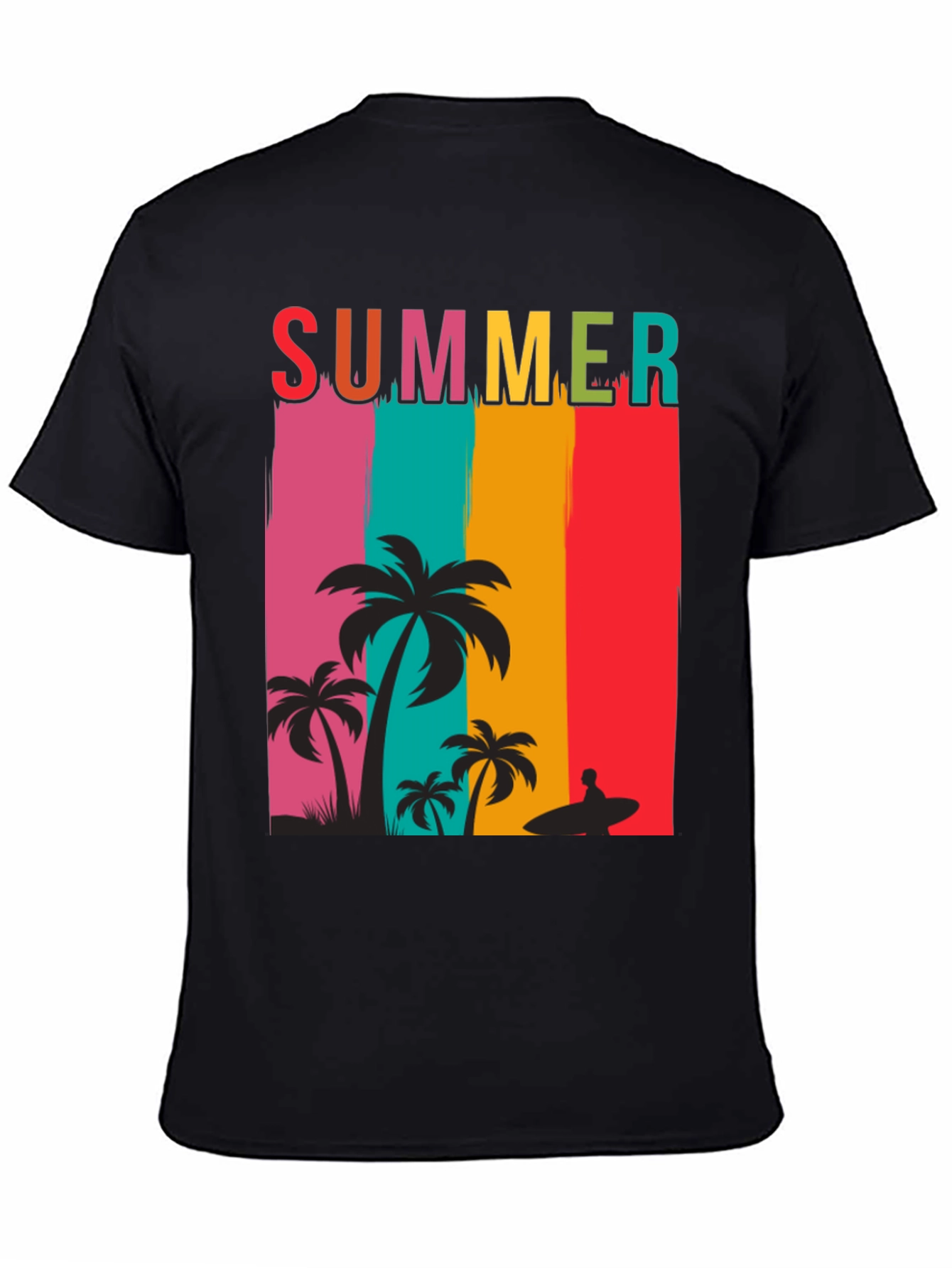 Summer Beach Palm Tree Graphic Tee