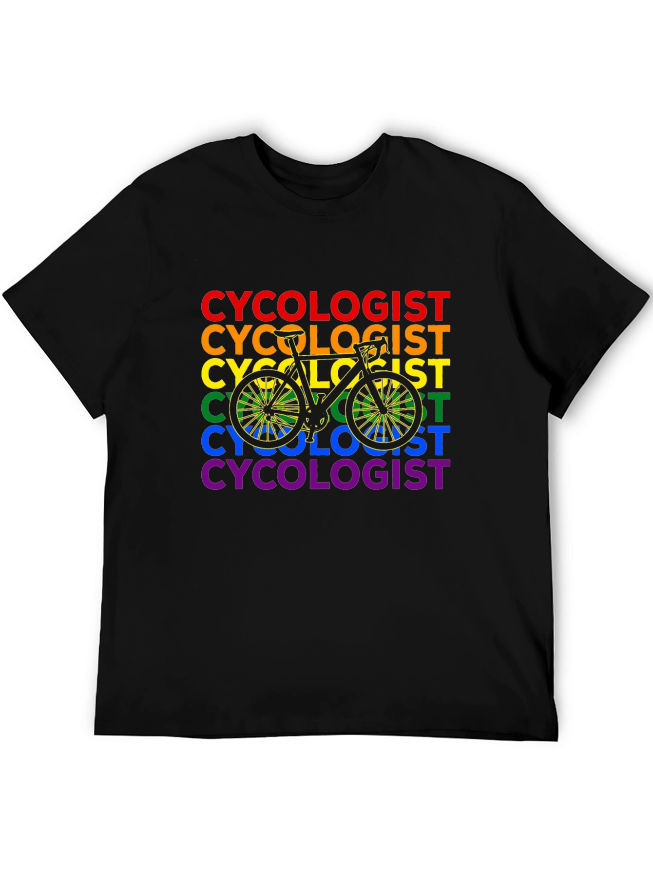 LGBTQ Pride Cycologist Bicycle T-Shirt
