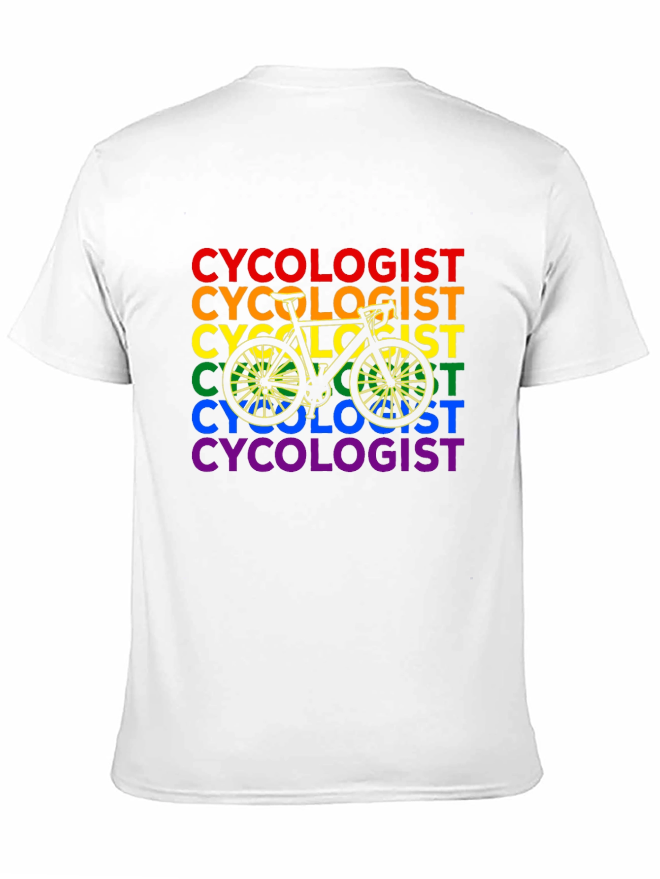 LGBTQ Pride Cycologist Bicycle T-Shirt