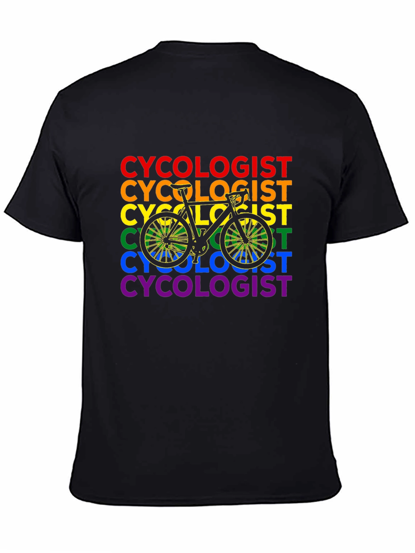 LGBTQ Pride Cycologist Bicycle T-Shirt