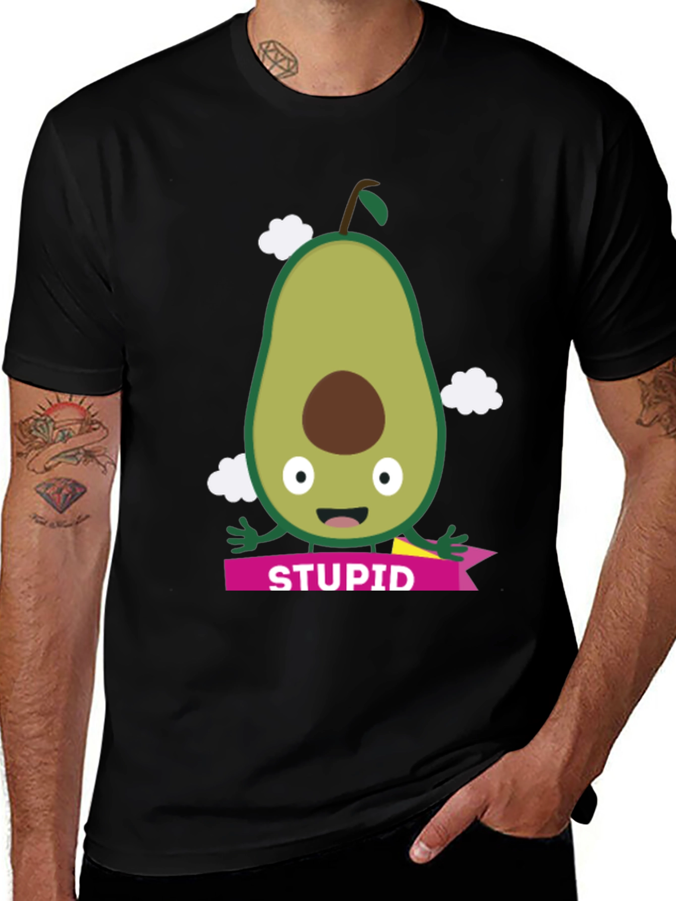 Avocado Stupid T-Shirt - Funny Graphic Tee
