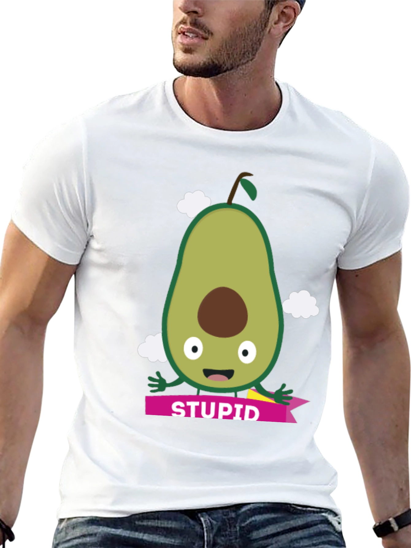 Avocado Stupid T-Shirt - Funny Graphic Tee