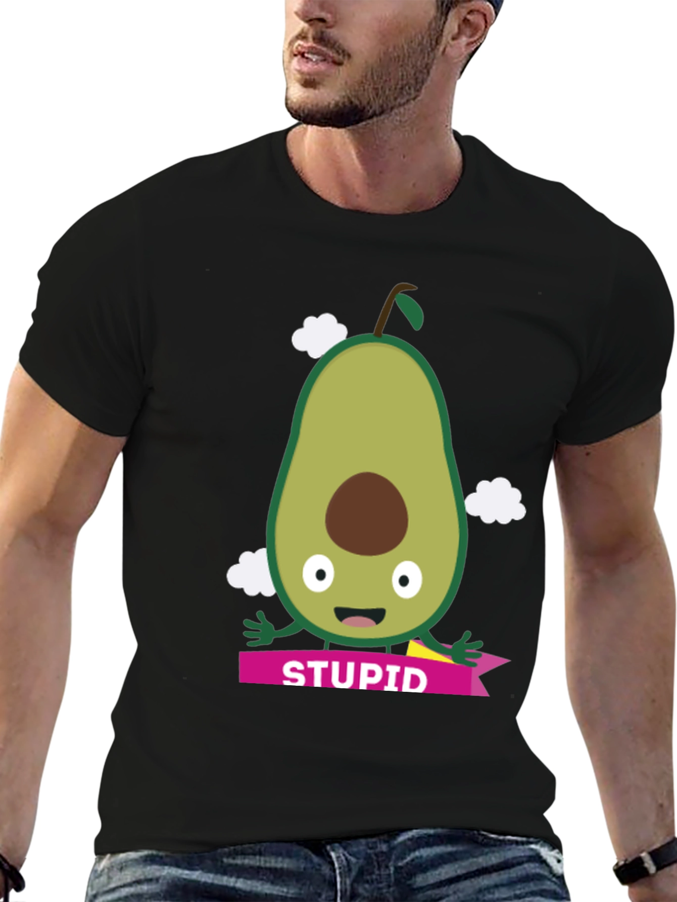 Avocado Stupid T-Shirt - Funny Graphic Tee