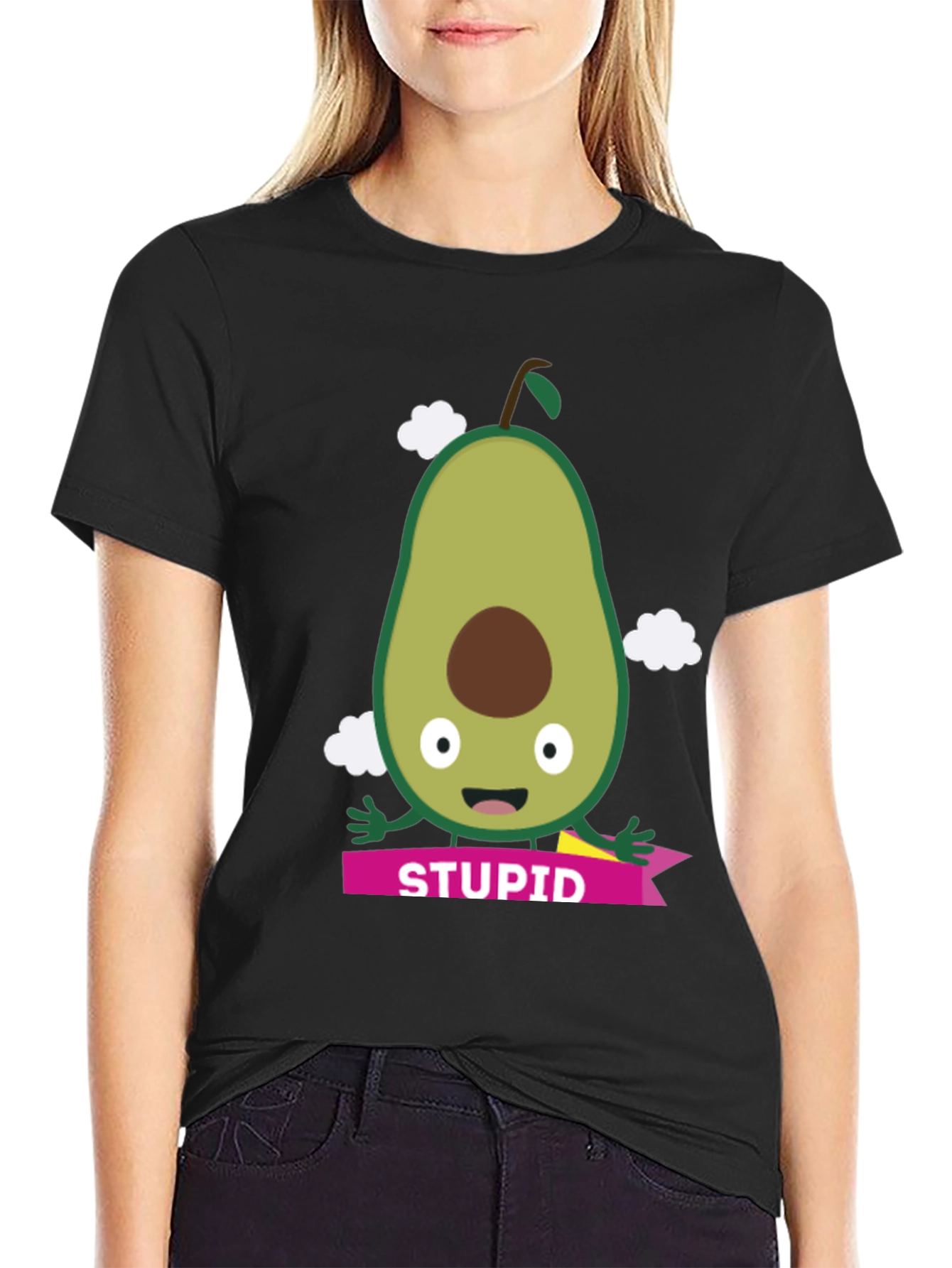 Avocado Stupid T-Shirt - Funny Graphic Tee