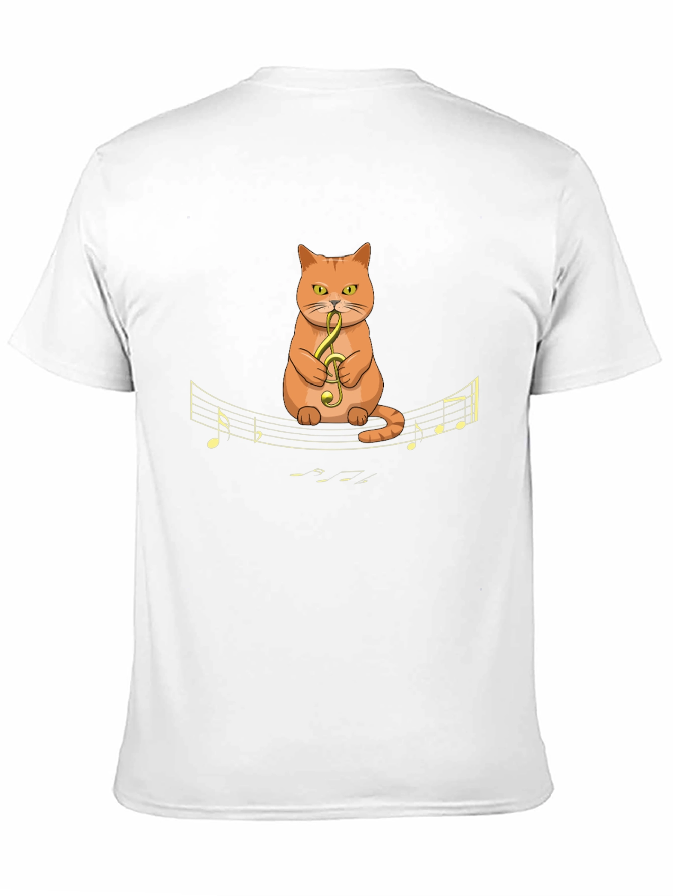 Musical Cat T-Shirt - Quirky Graphic Tee