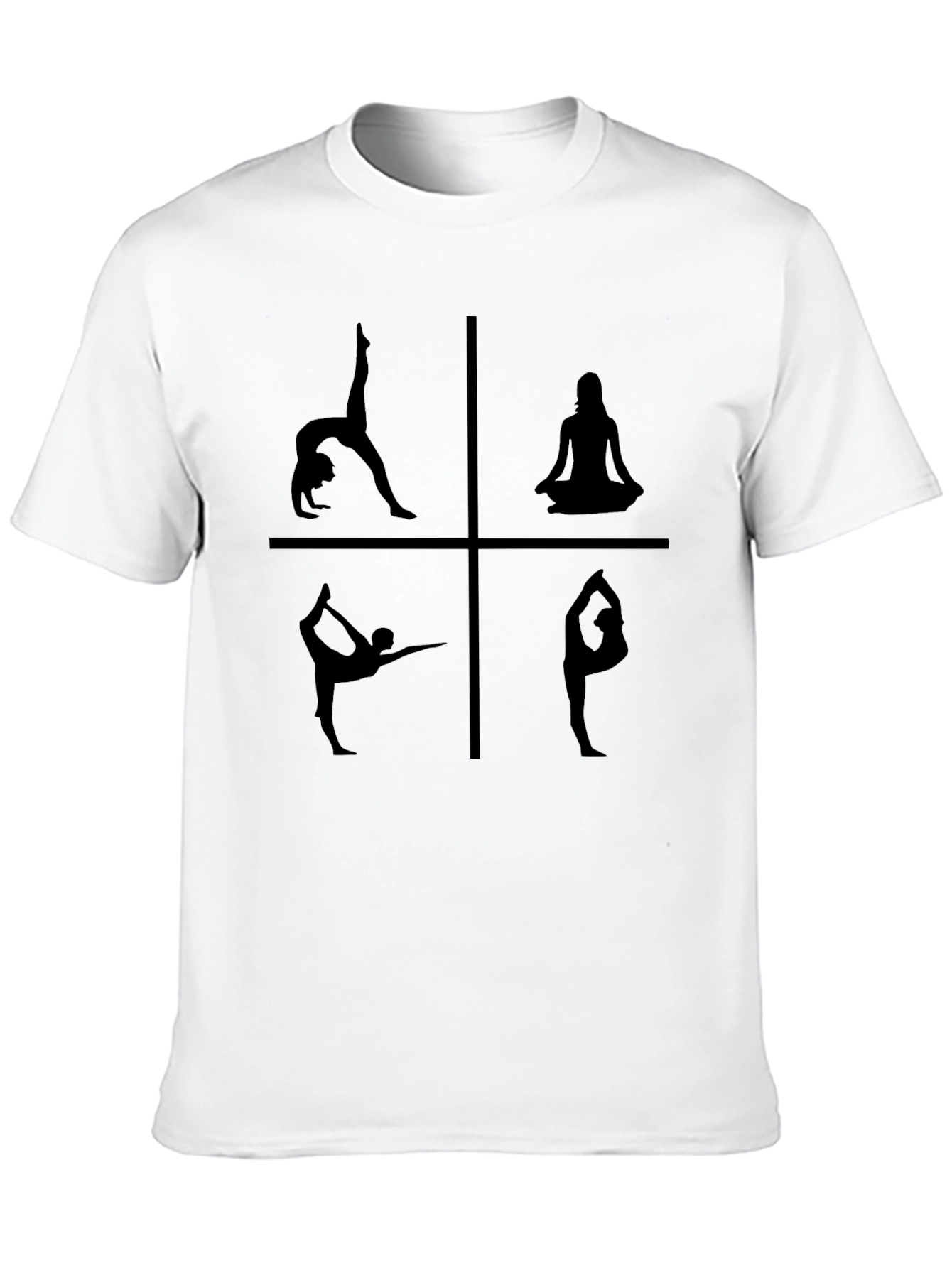 Yoga Pose T-Shirt - Black