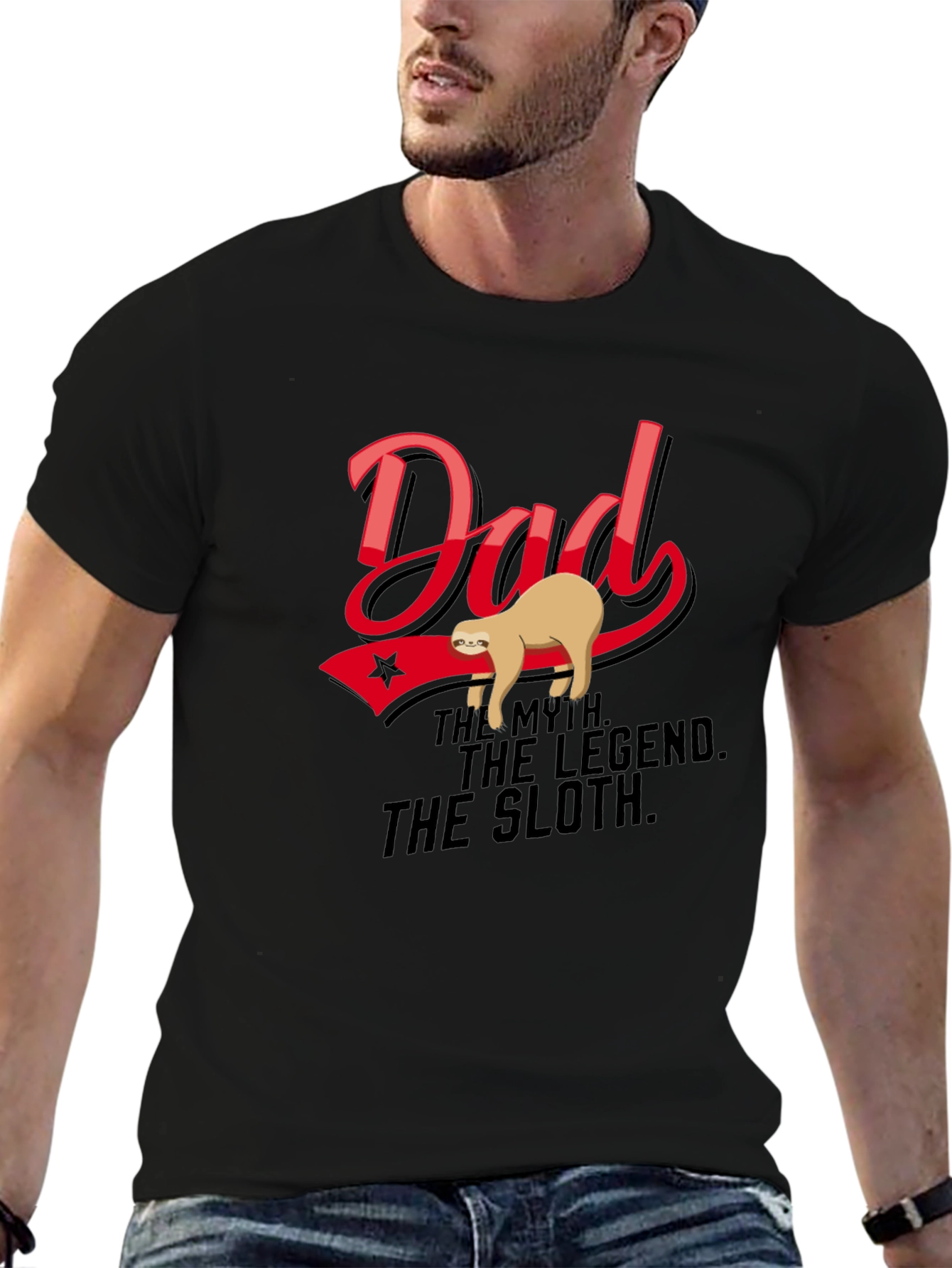 Dad: The Myth. The Legend. The Sloth T-Shirt