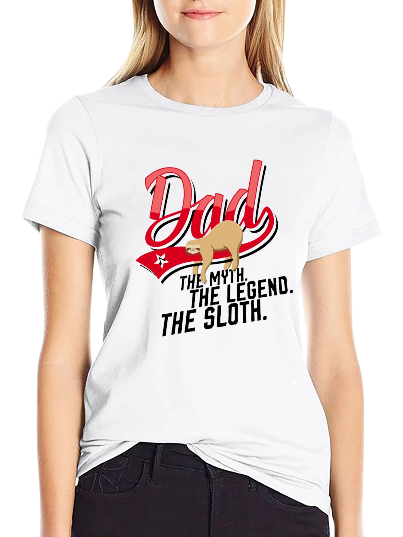 Dad: The Myth. The Legend. The Sloth T-Shirt