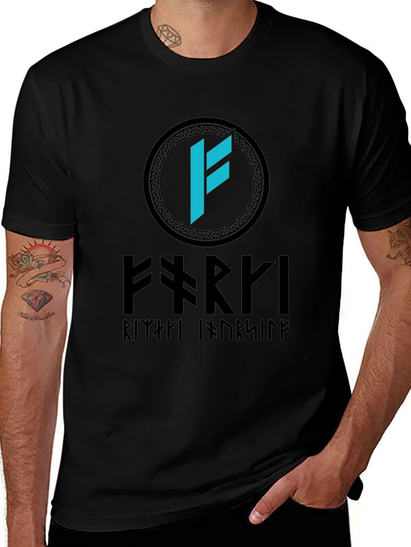 Viking Rune T-Shirt - Nordic Symbol Graphic Tee