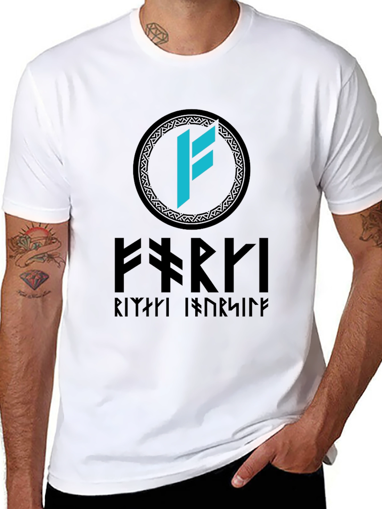 Viking Rune T-Shirt - Nordic Symbol Graphic Tee