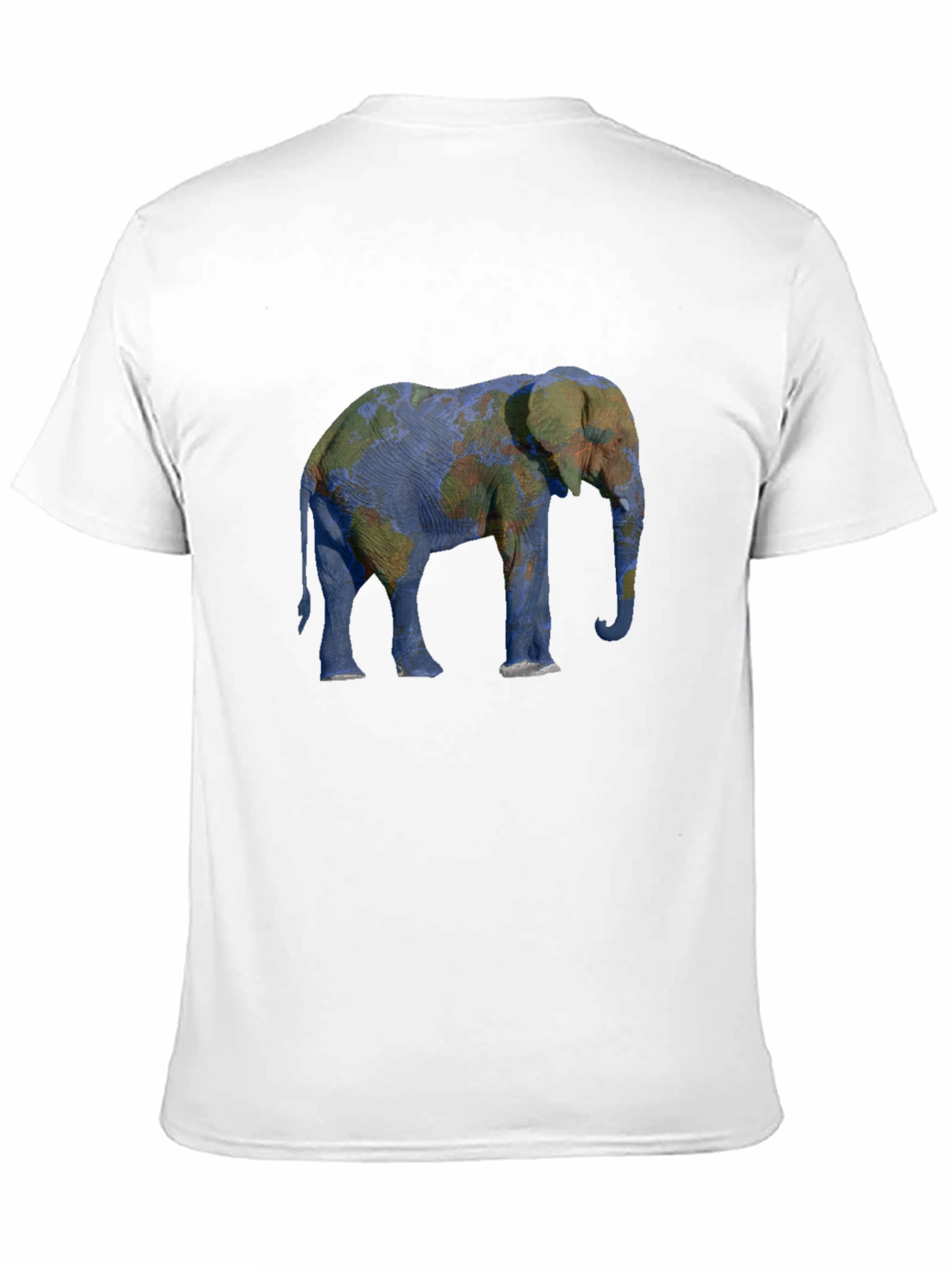 Elephant World Map Graphic Tee