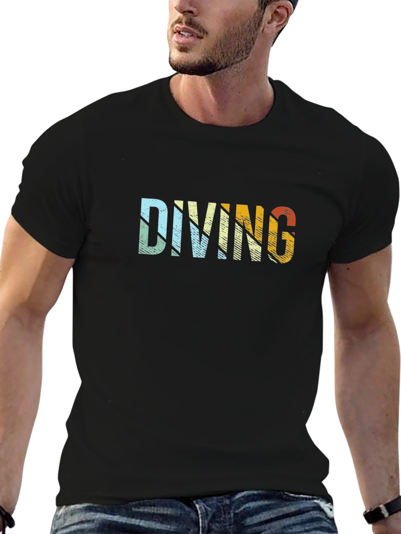 Retro Diving Graphic T-Shirt - Scuba Apparel