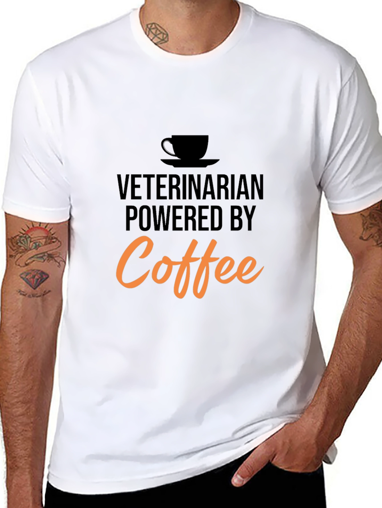 Veterinarian Powered By Coffee T-Shirt