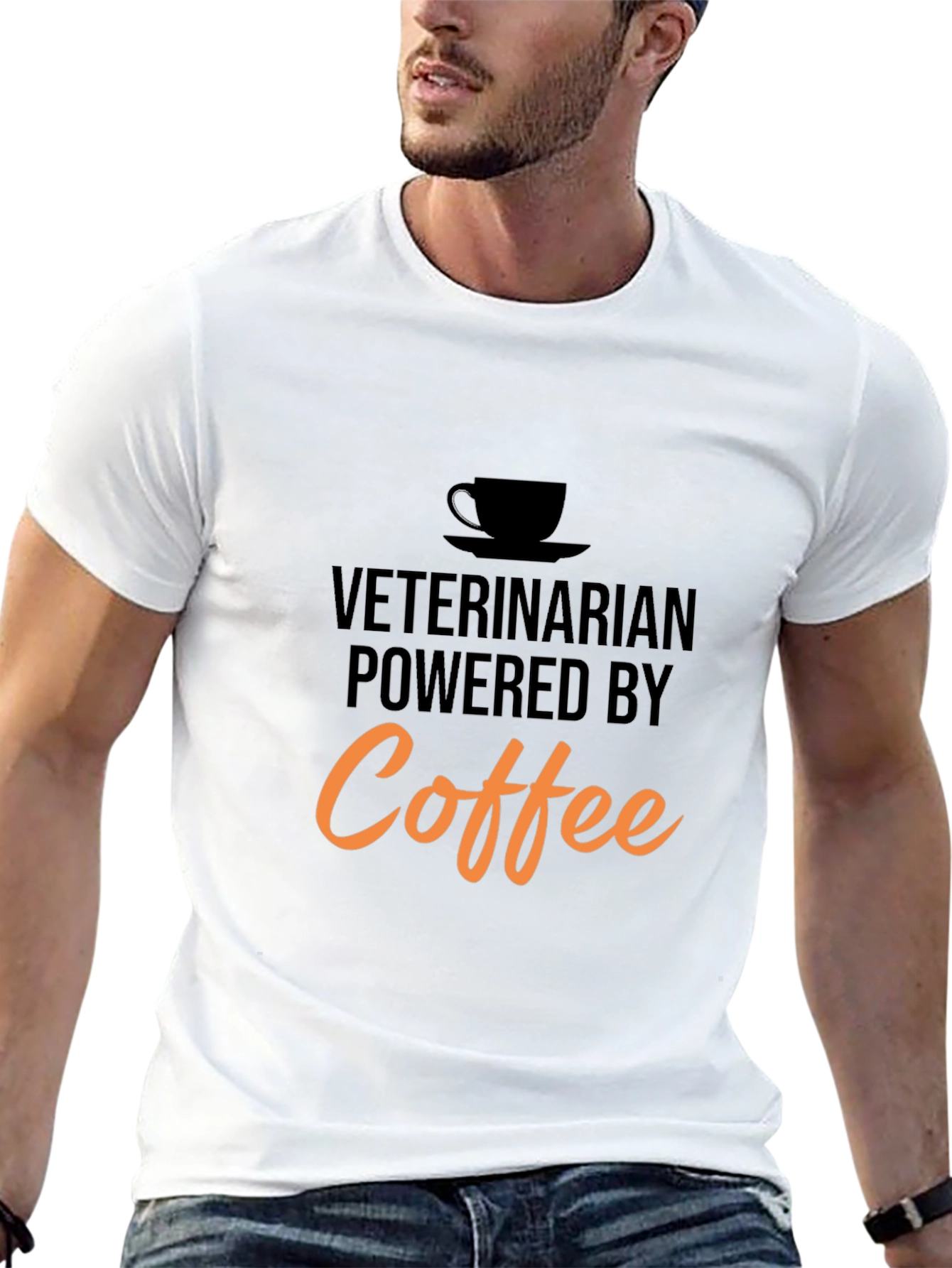 Veterinarian Powered By Coffee T-Shirt