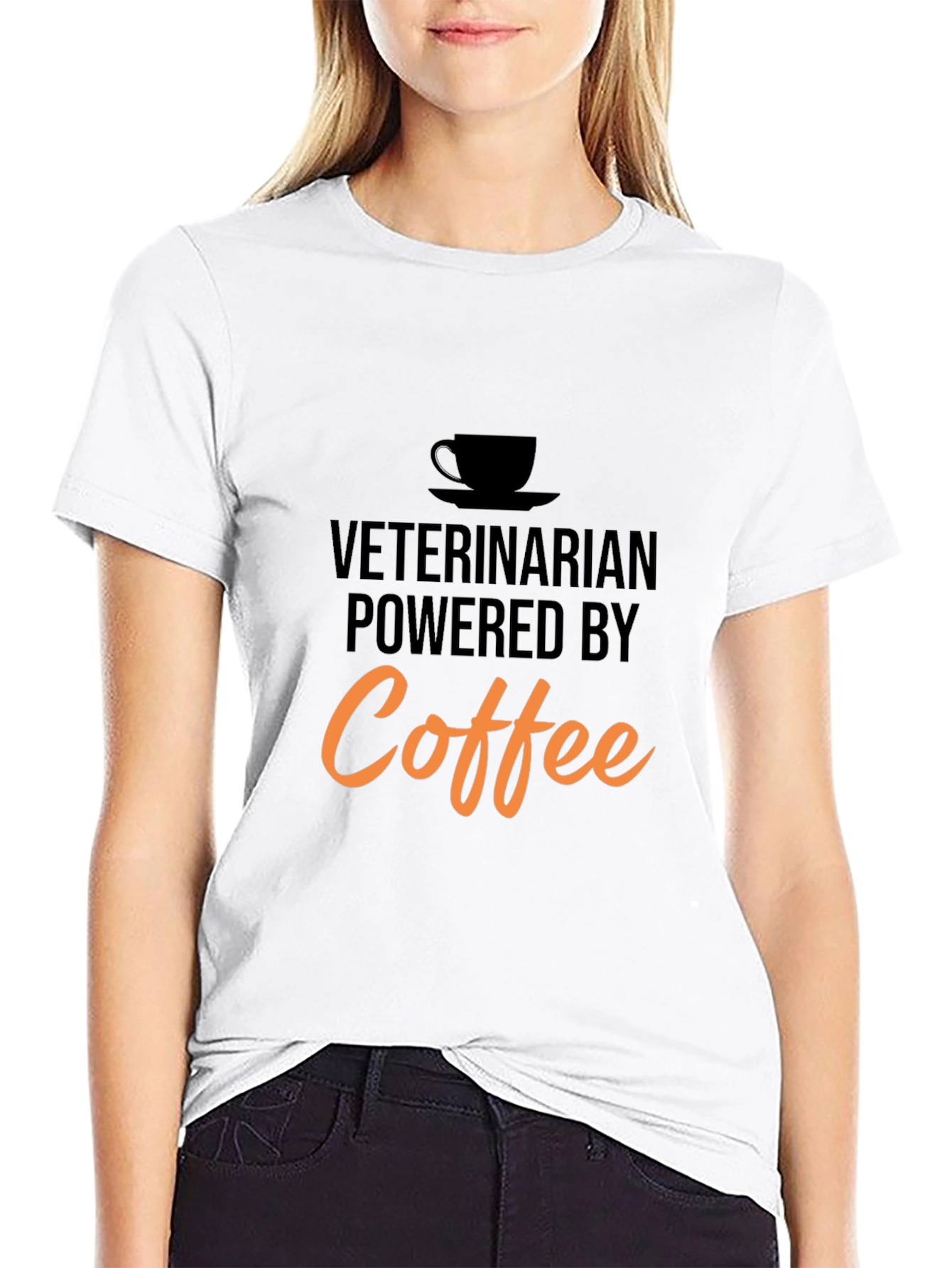 Veterinarian Powered By Coffee T-Shirt