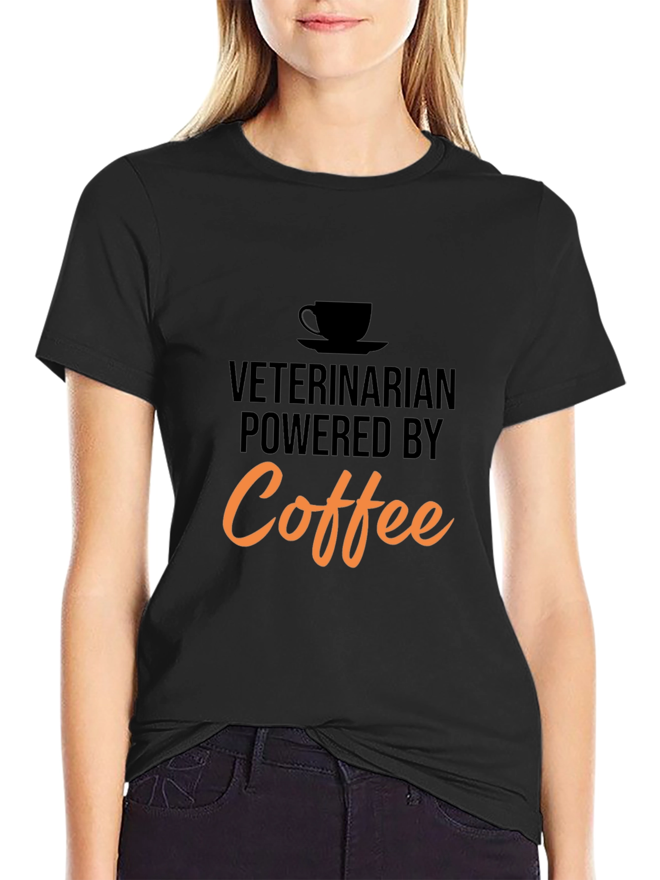 Veterinarian Powered By Coffee T-Shirt