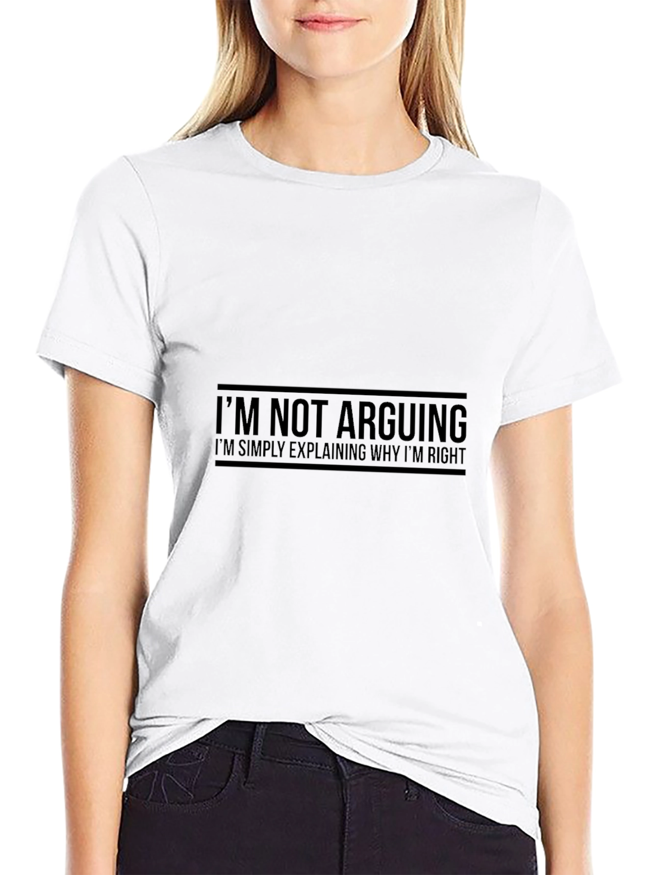 Im Not Arguing Mens Black T-Shirt