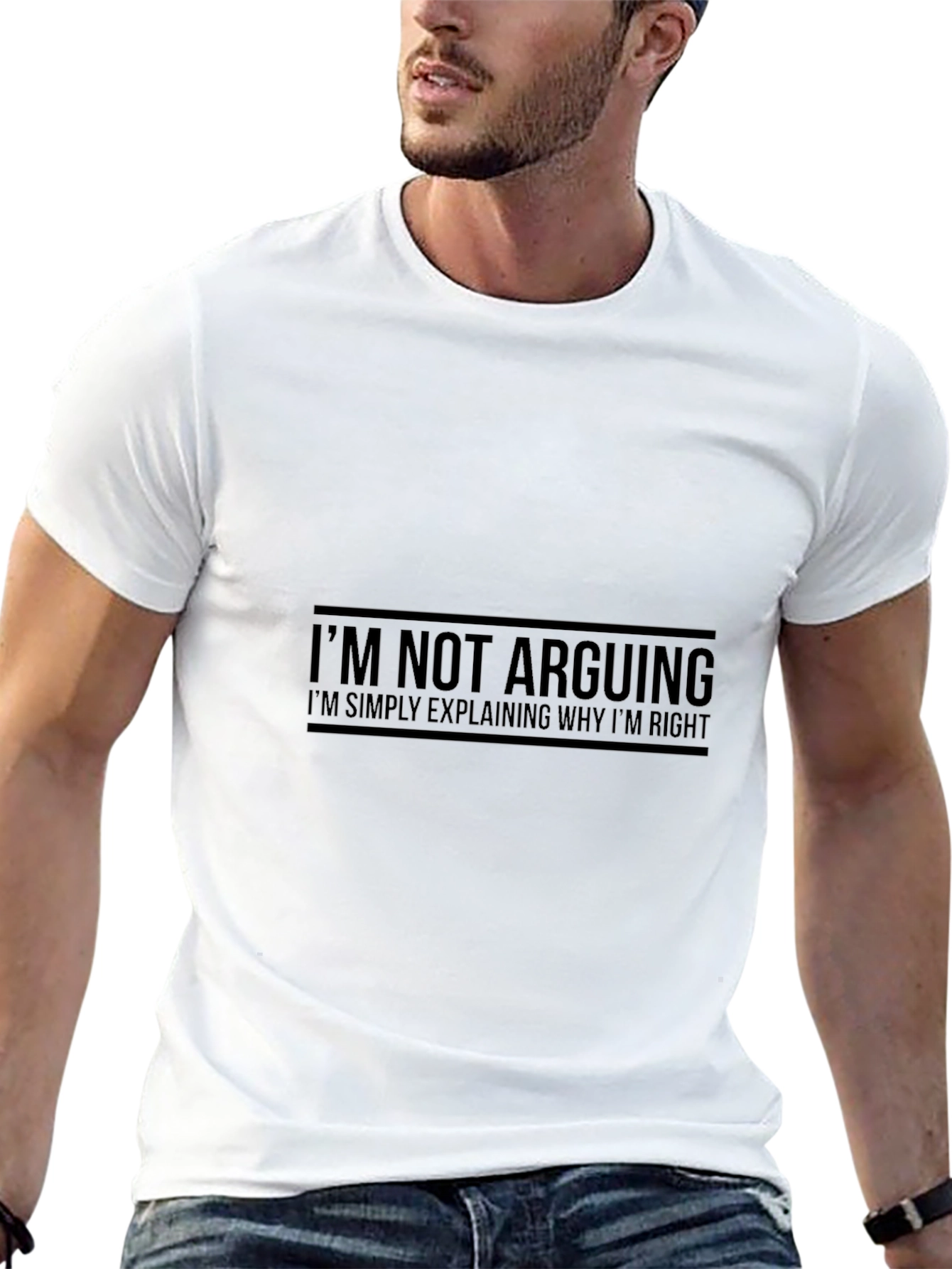 Im Not Arguing Mens Black T-Shirt