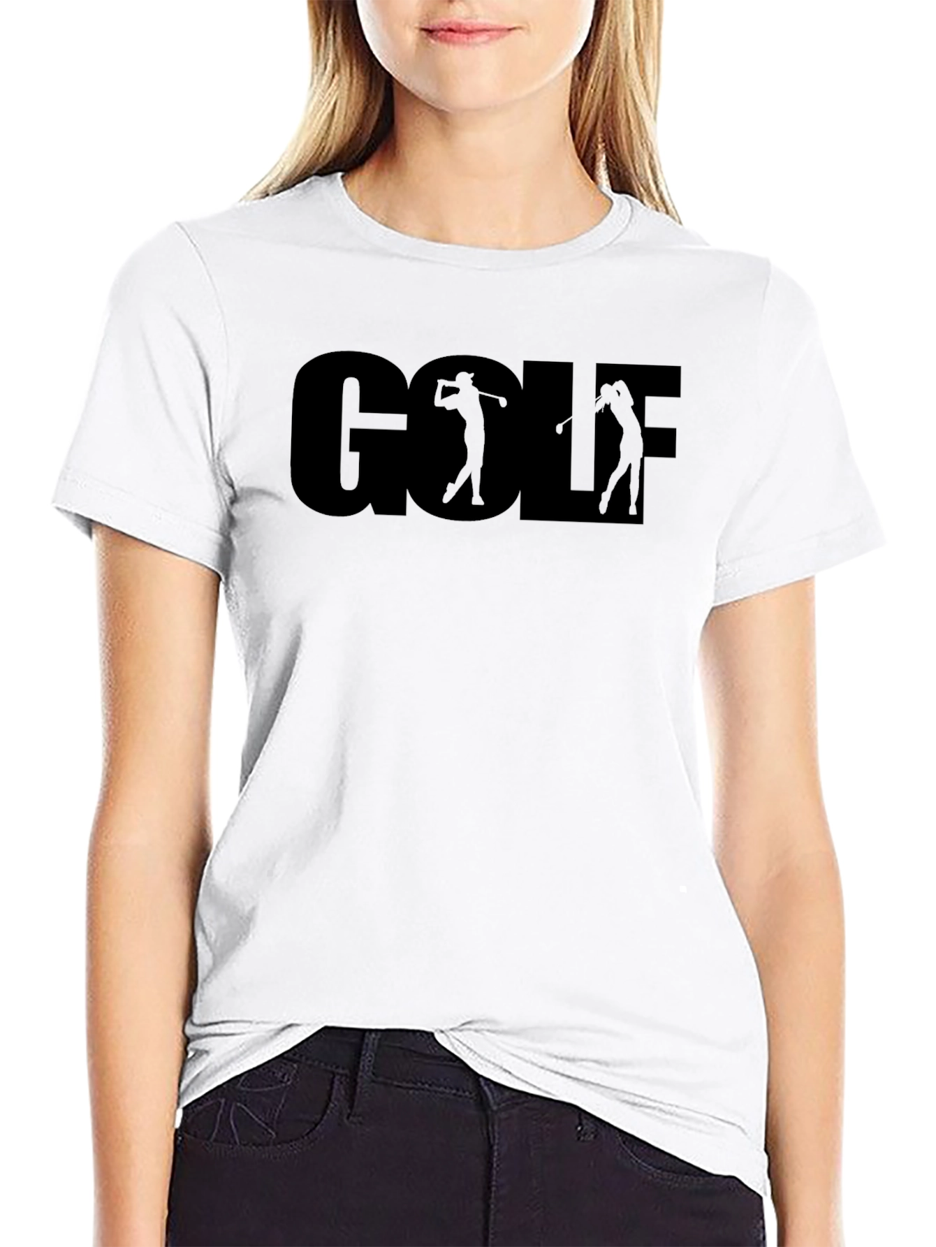 Black Golf Graphic Tee