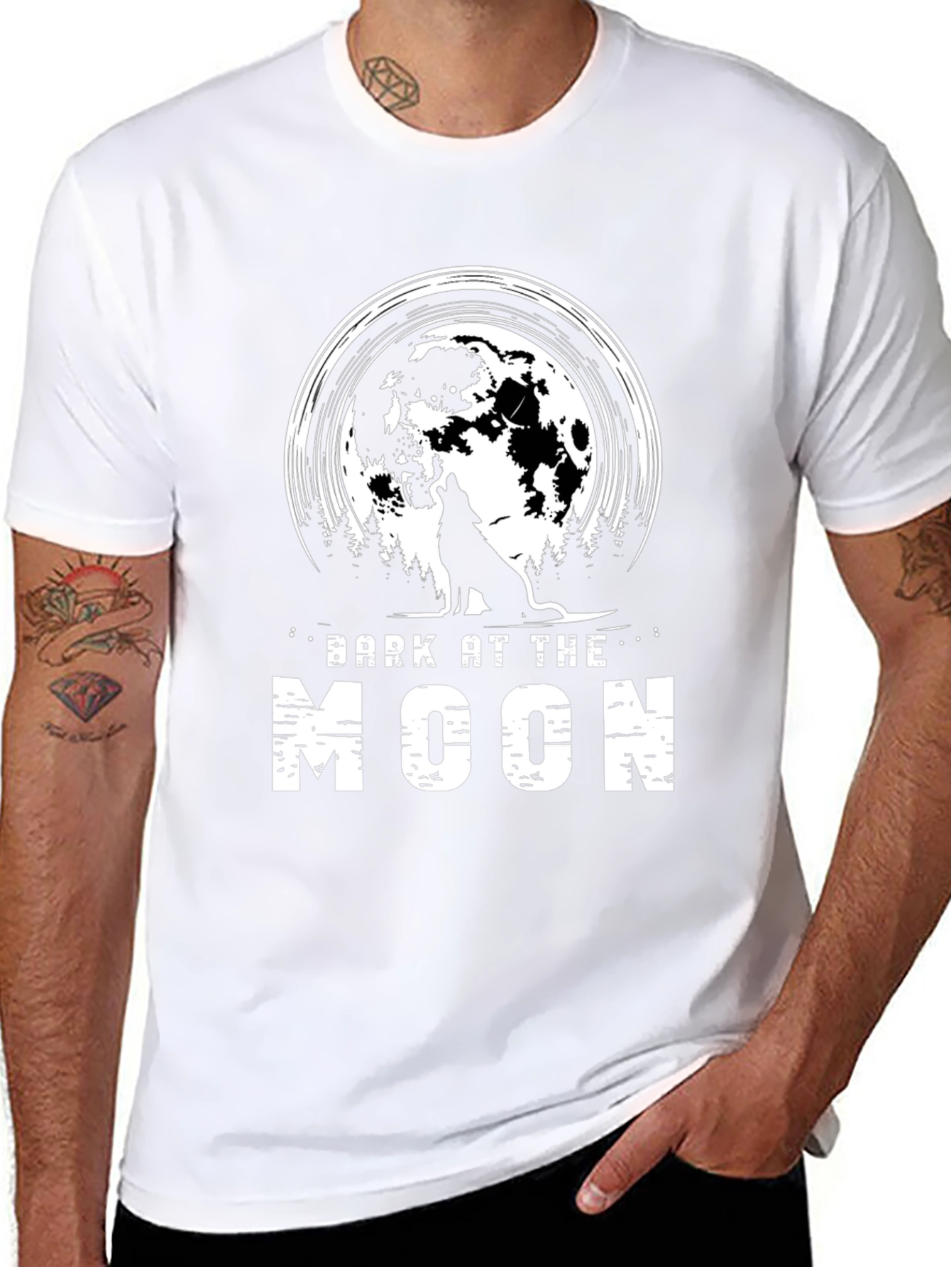 Bark at the Moon Graphic Tee - Black