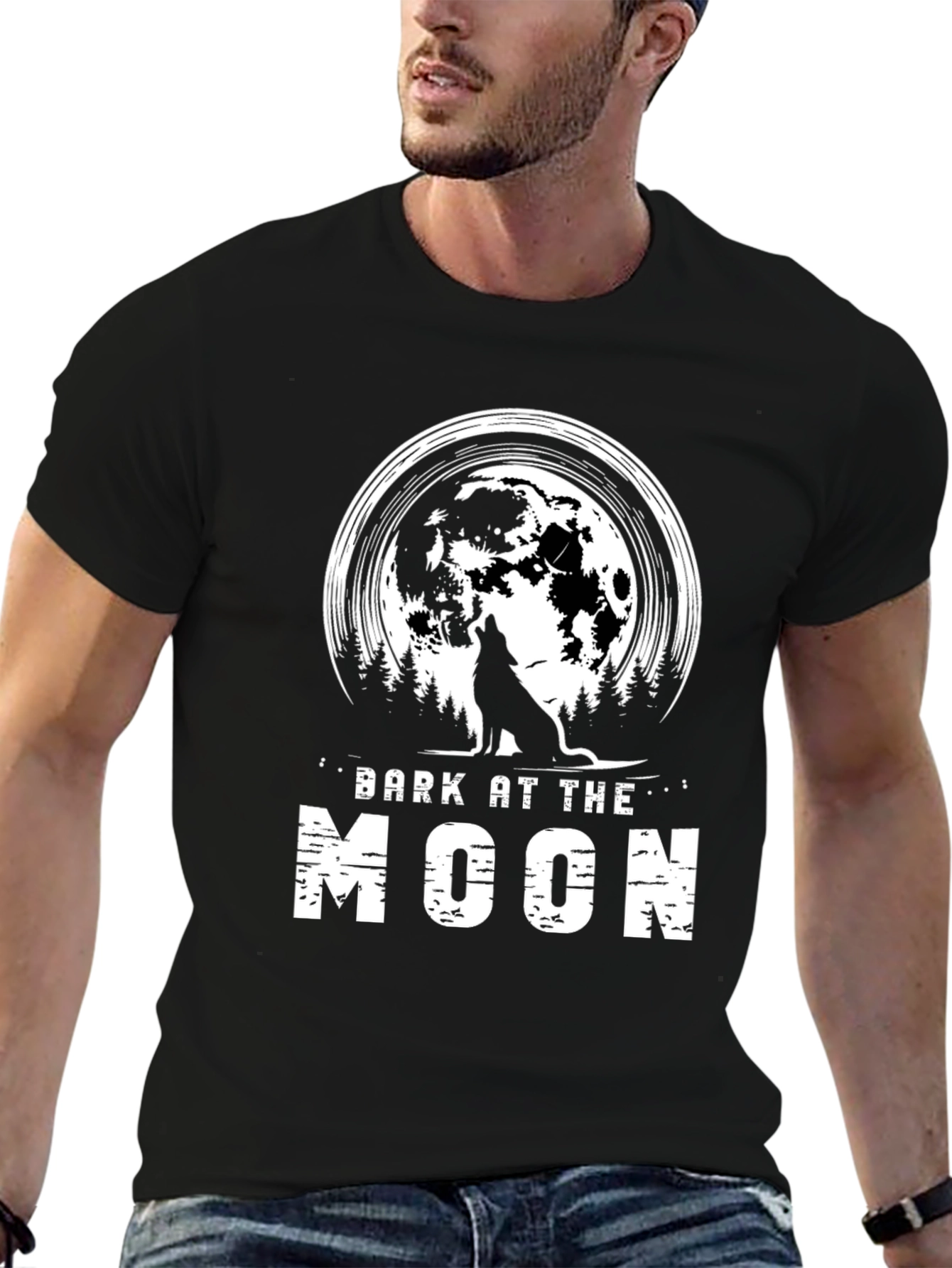 Bark at the Moon Graphic Tee - Black