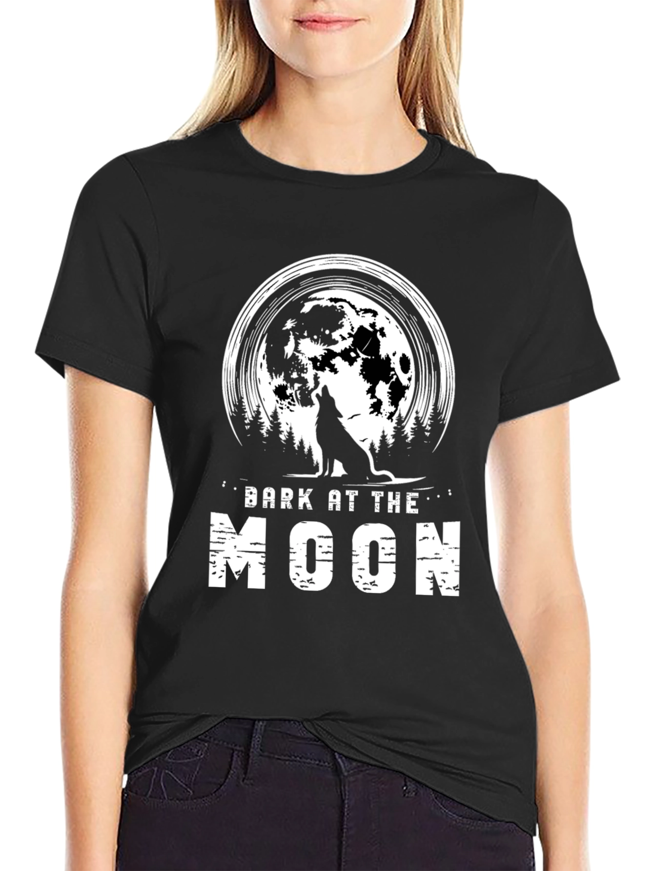 Bark at the Moon Graphic Tee - Black
